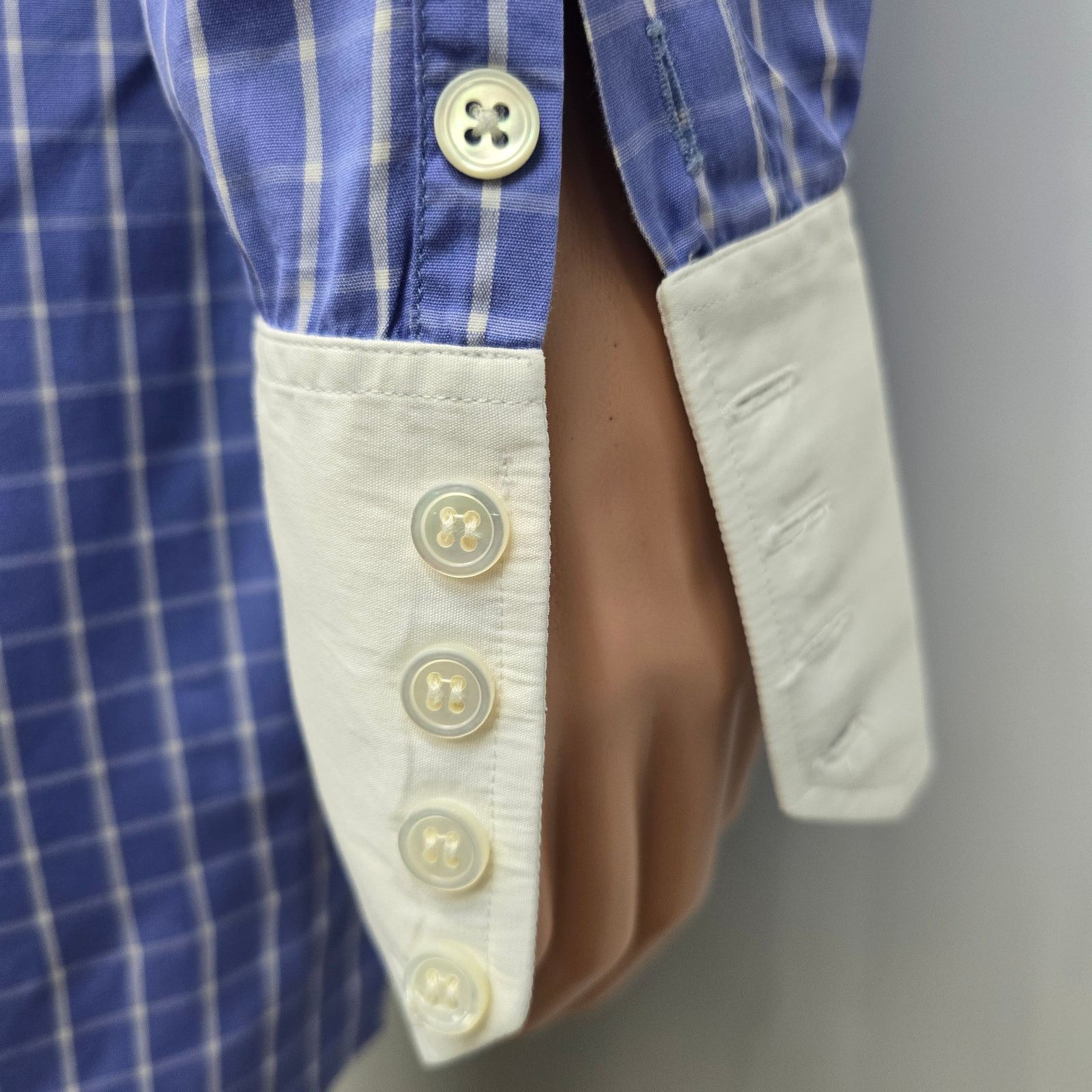 Vintage Frank Rostron England Shirt Contrast Collar Four-button Cuff Size US XL / EU 56 / 4 - 6 Thumbnail