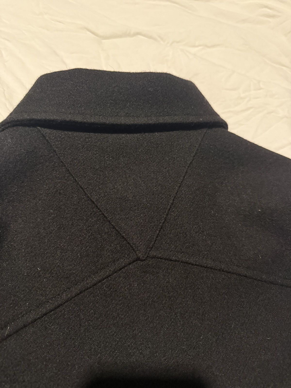 Bottega Veneta Bottega Veneta Black Wool Cropped Triangle Pocket Jacket Size US L / EU 52-54 / 3 - 14 Thumbnail