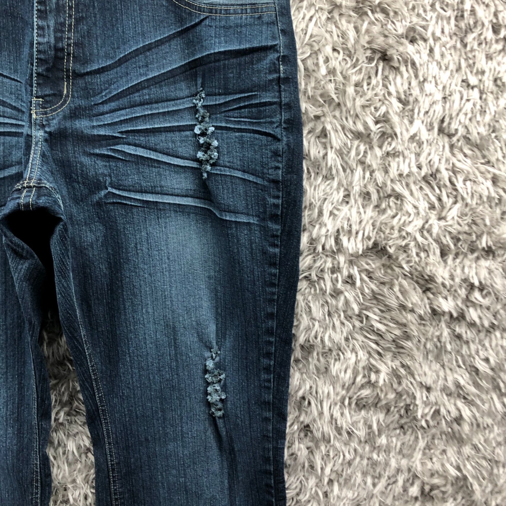 Denime Neeso Jeans Size 16 Womens Mid Rise Dark Wash Blue Denim Straight Leg Jeans Size 38" / US 16 / IT 52 - 5 Thumbnail