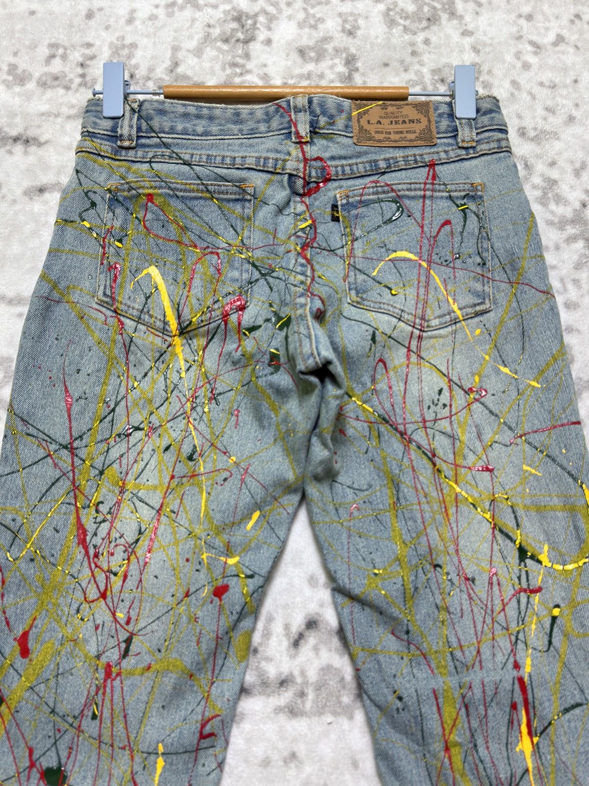 Hysteric Glamour Flare LA Jeans Paint Splash Junya Watanabe Style Bootcut Size US 26 / EU 42 - 9 Thumbnail