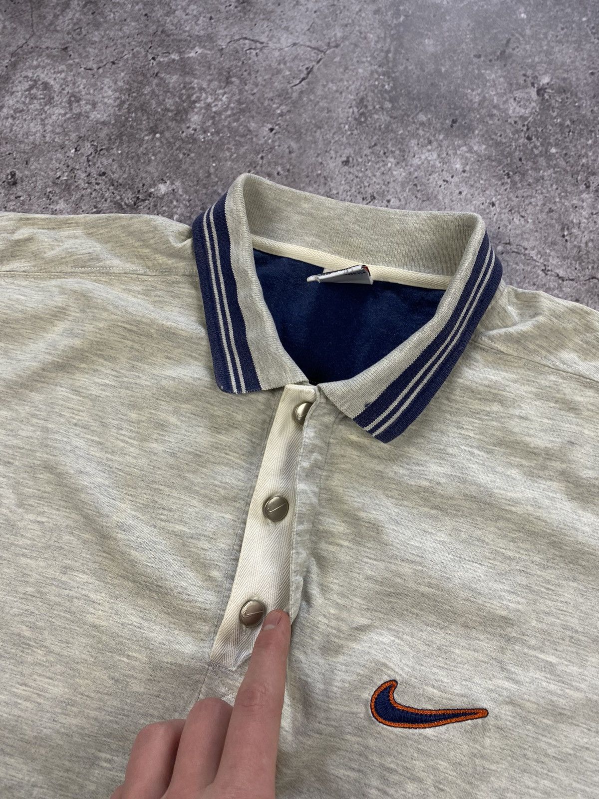 Nike × Vintage Vintage Nike 90’s polo plaid size L pocket logo rare Japan Size US L / EU 52-54 / 3 - 3 Thumbnail