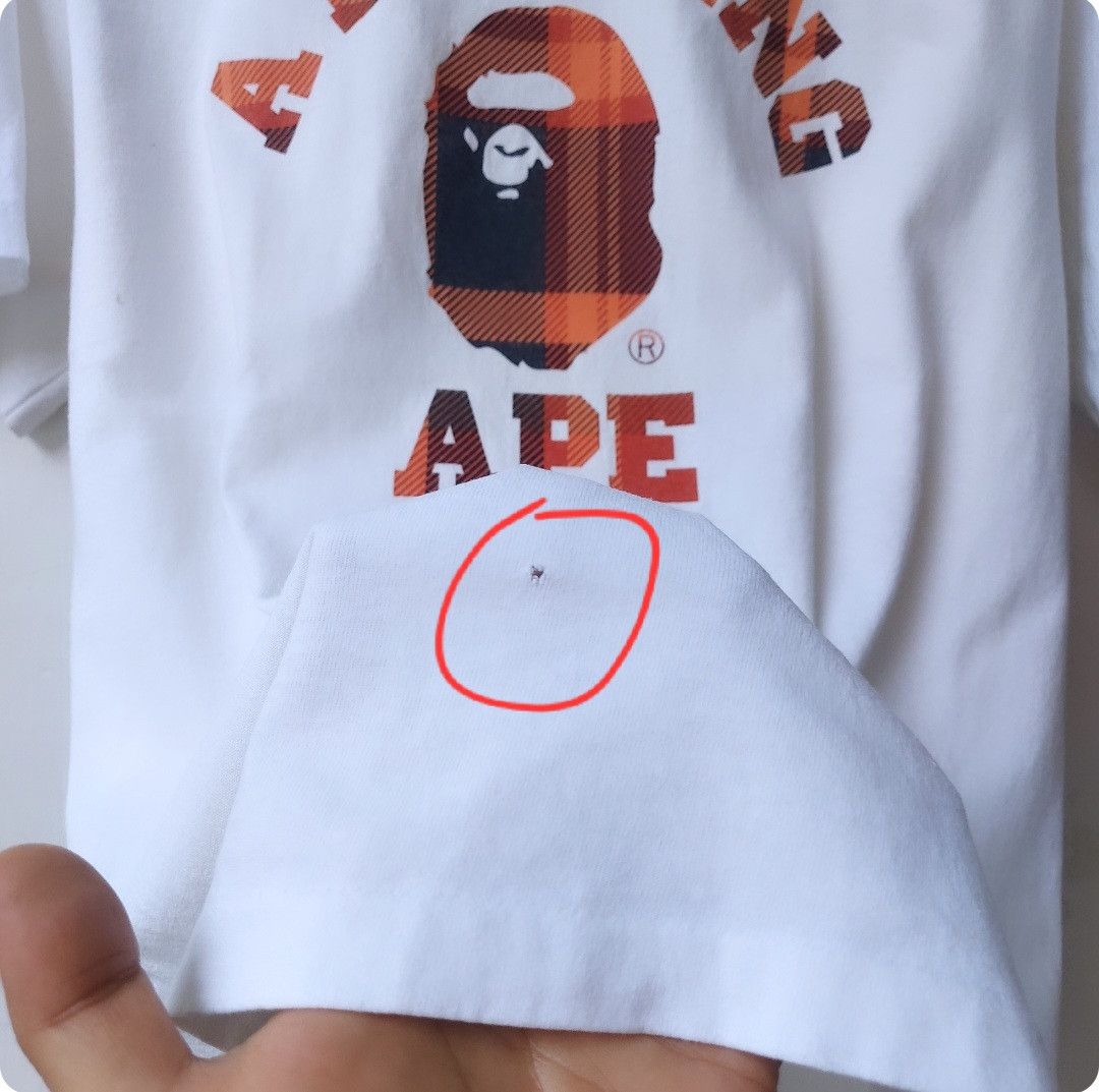 Bape BAPE HEAD PLAID TSHIRT Size US L / EU 52-54 / 3 - 14 Thumbnail