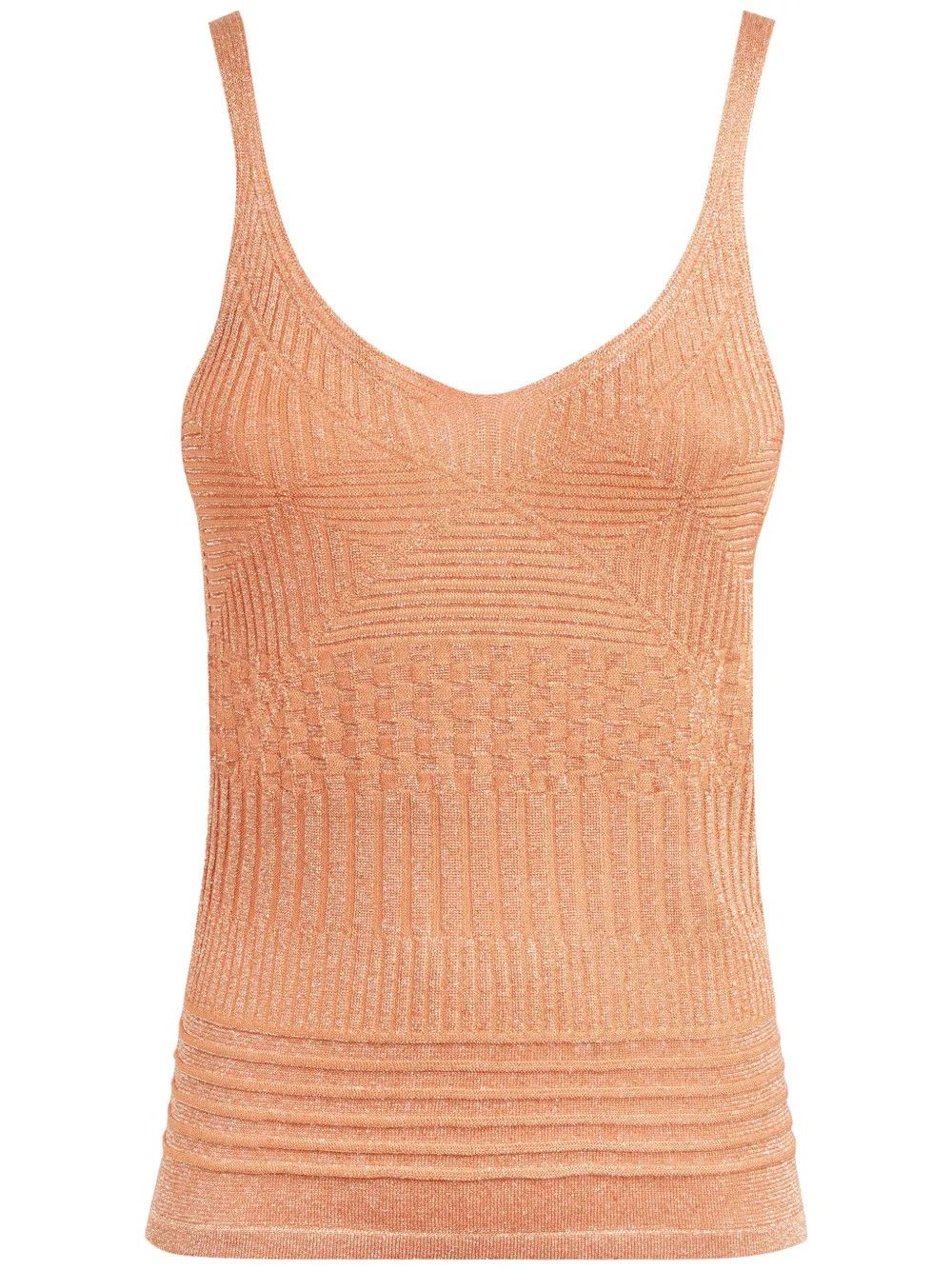 Missoni o1mle0425 Tank Top in Orange Size XS / US 0-2 / IT 36-38 - 1 Thumbnail