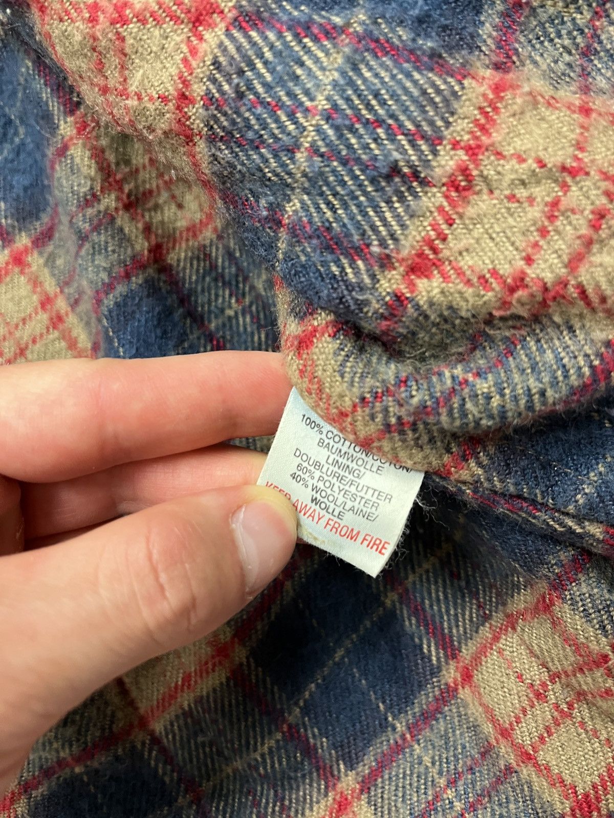 Caterpillar Vintage 90’s Cat Active Plaid Work Jacket Denim Caterpillar Size US S / EU 44-46 / 1 - 11 Thumbnail