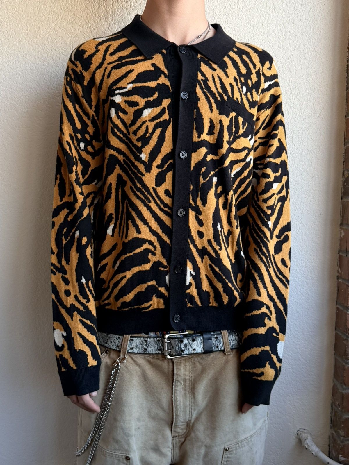 Stussy Stussy Collared Tiger Print Button Up Size US M / EU 48-50 / 2 - 1 Thumbnail