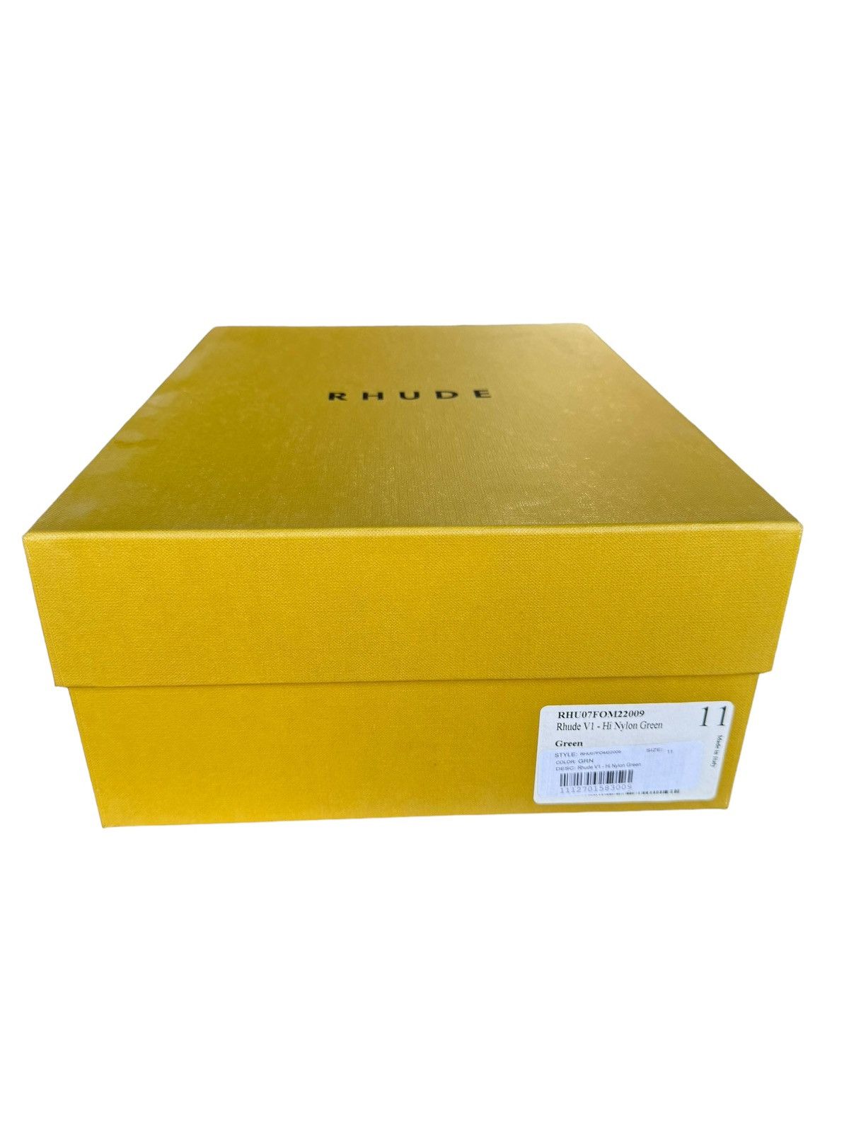 Rhude 2019 Unreleased V1 Hi Nylon Green Size US 11 / EU 44 - 2 Thumbnail