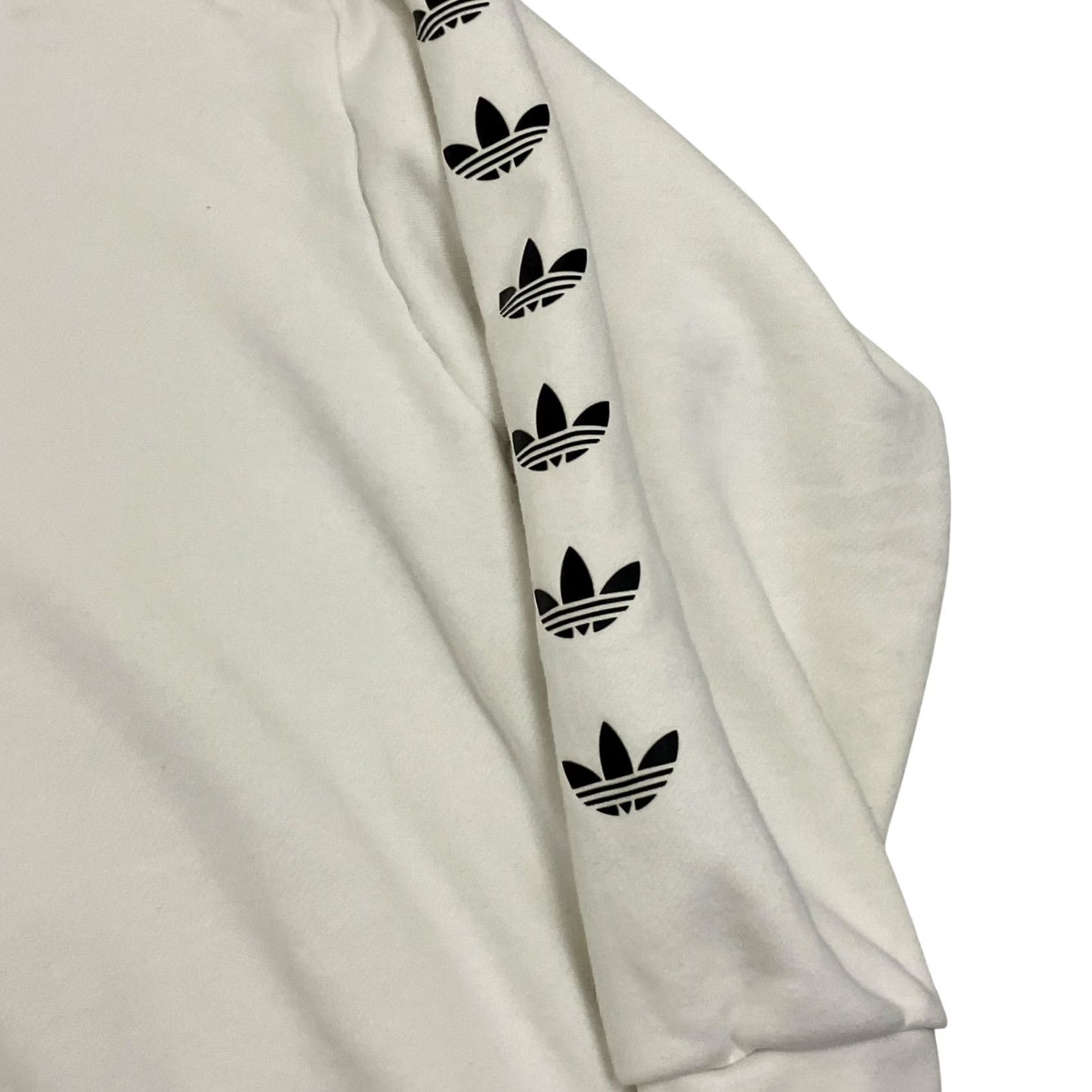 Adidas Adidas Originals Sweatshirt Womens Size 8 White Logo Crew Neck Pullover Size M / US 6-8 / IT 42-44 - 4 Thumbnail