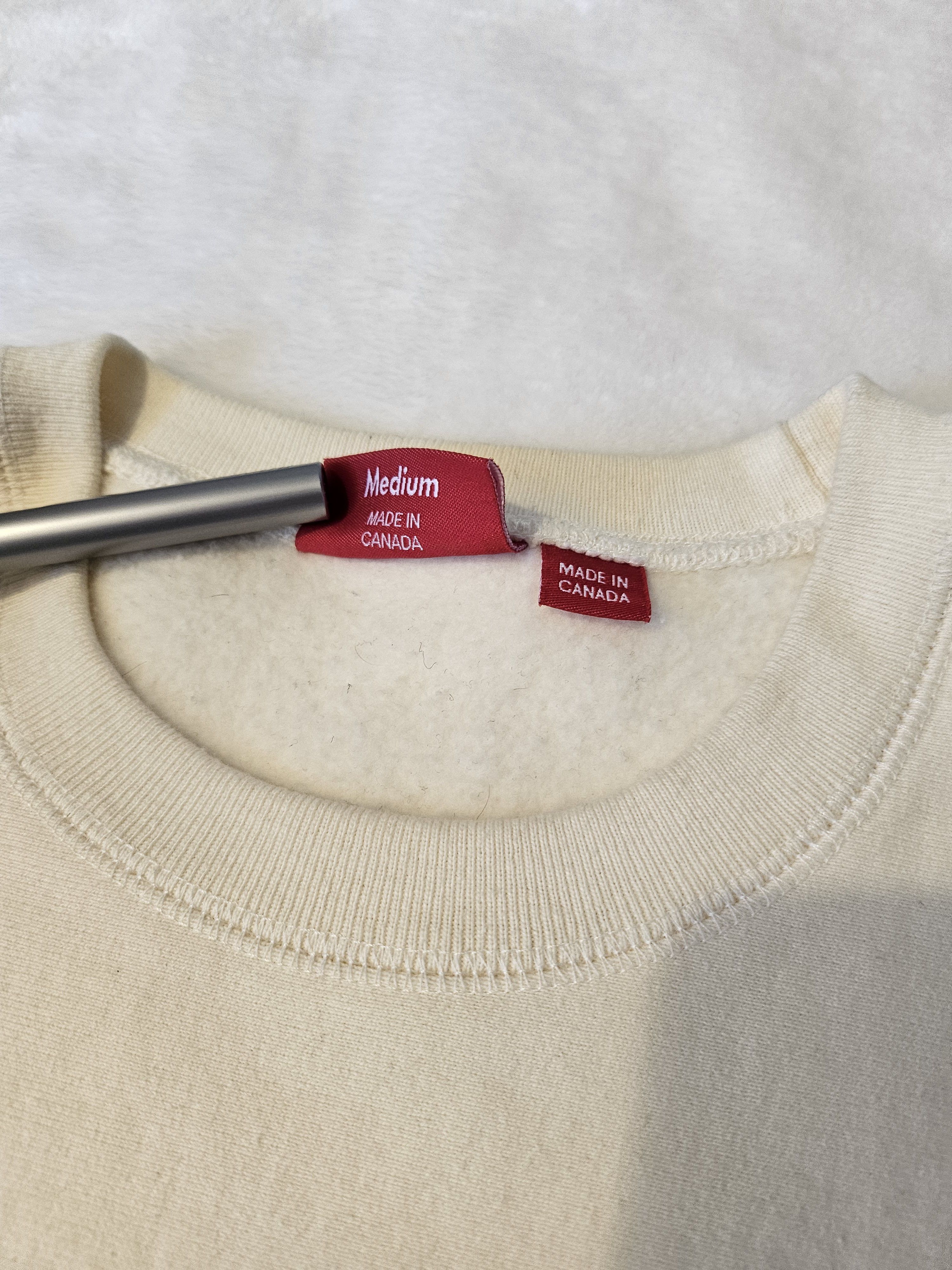 Supreme Supreme FW15 Arc Logo Crewneck Natural Beige Medium Size US M / EU 48-50 / 2 - 3 Thumbnail