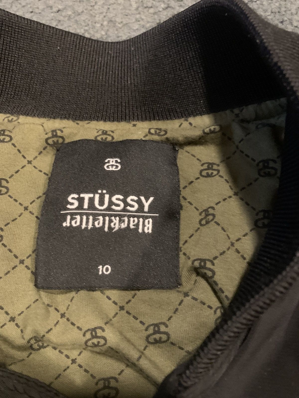 Stussy × Vintage VINTAGE Y2K WOMENS STUSSY BOMBER JACKET Size L / US 10 / IT 46 - 6 Thumbnail