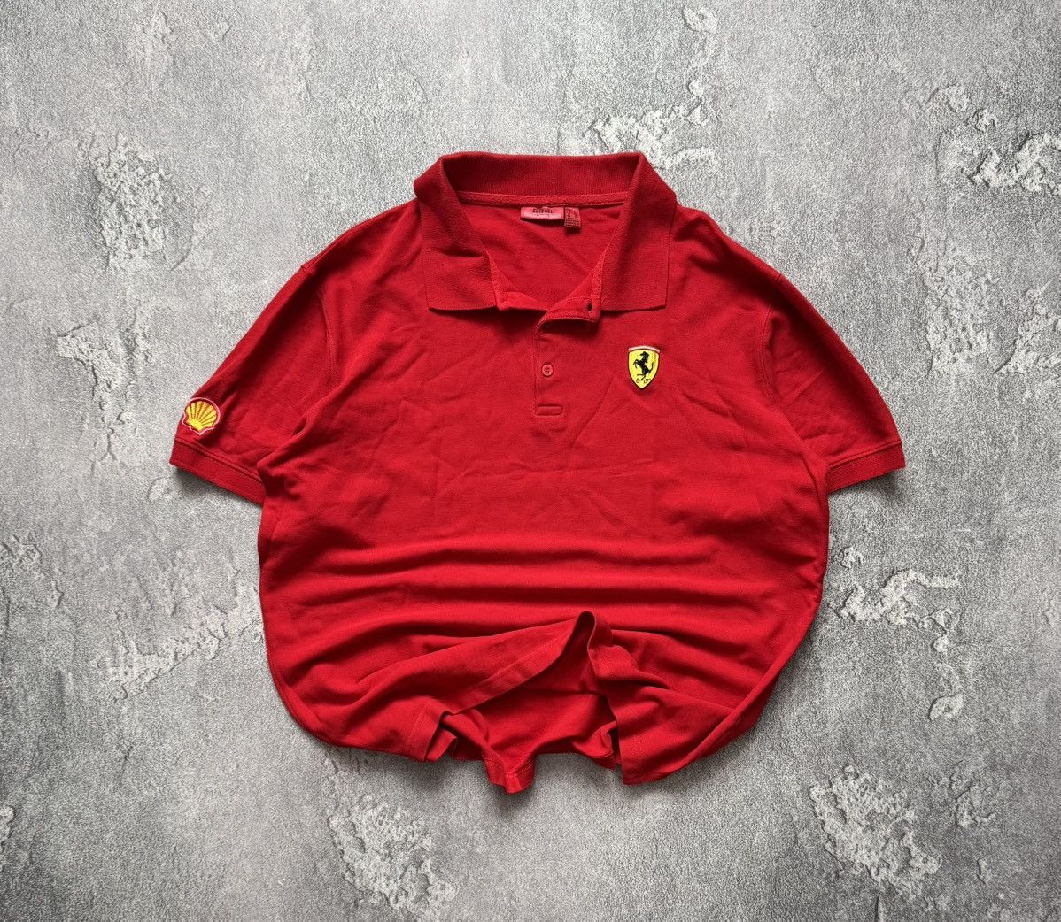 Ferrari × Vintage Ferrari XL Red polo tee T-shirt tank racing Size US XL / EU 56 / 4 - 1 Thumbnail