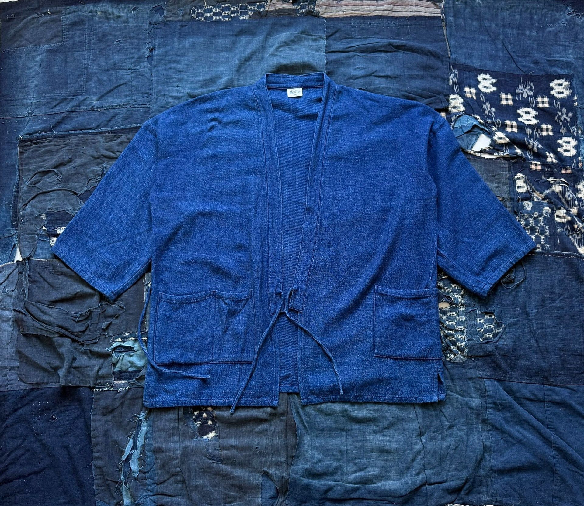 Orslow Orslow Takumi Indigo Dye Robe Cardigan Size US M / EU 48-50 / 2 - 1 Thumbnail