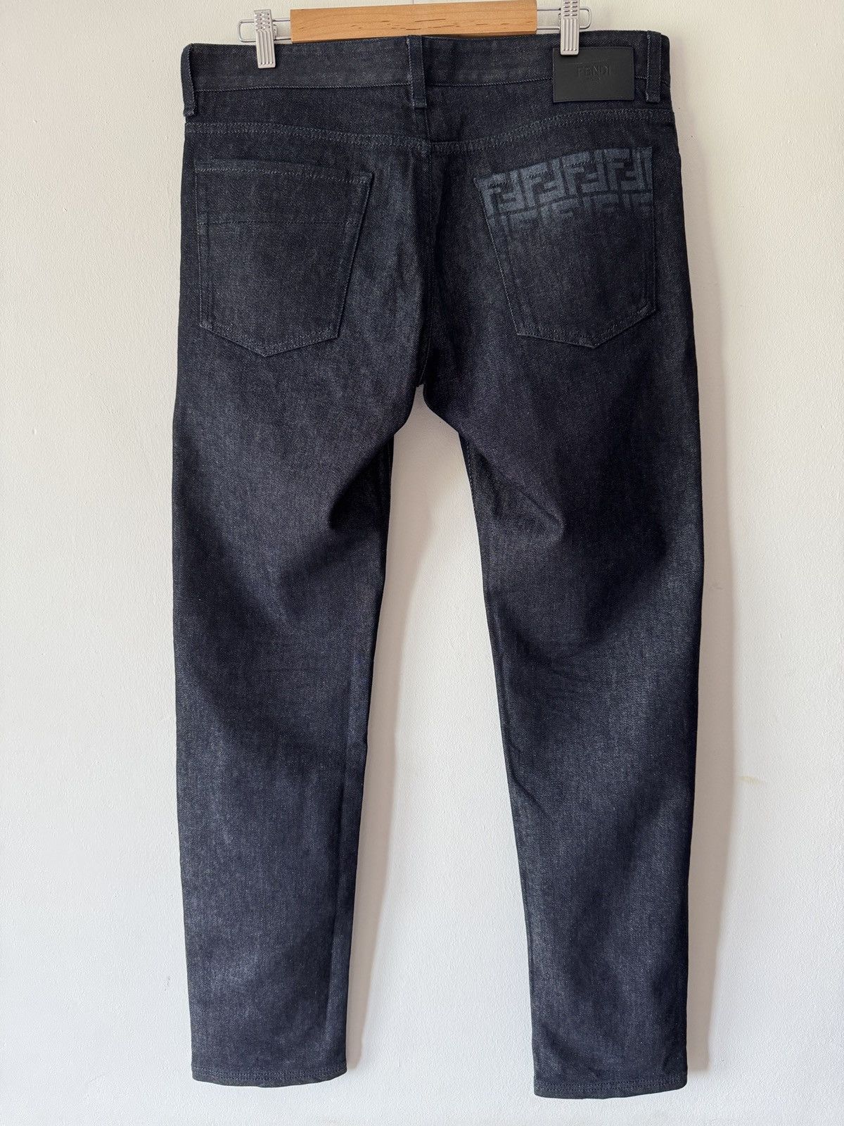Fendi 🔥🔥 Fendi Effect Lasered FF Logo Jeans Size US 36 / EU 52 - 2 Thumbnail