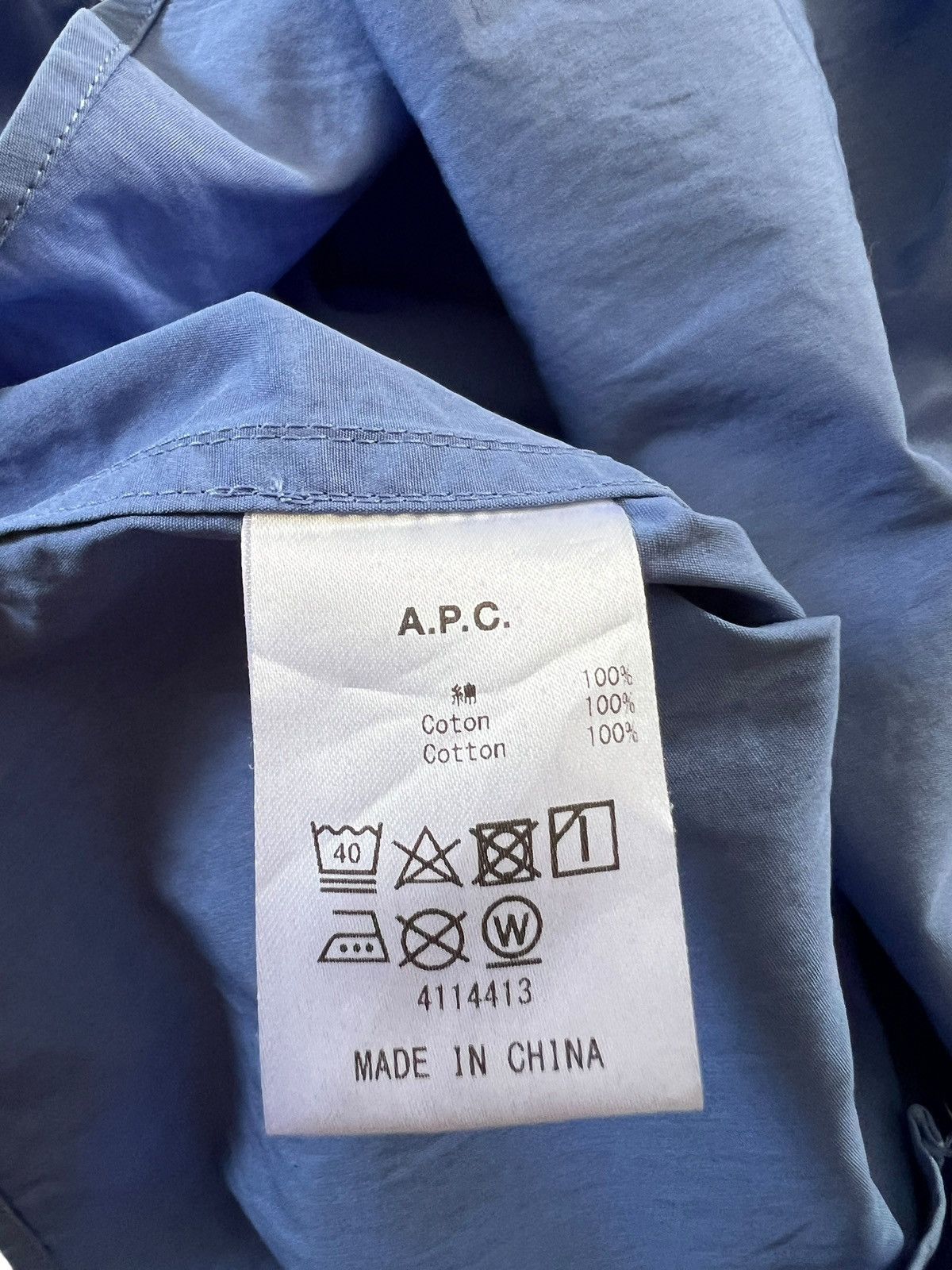 A.P.C. A.P.C Chemise Jensen Button Up Shirt Size US M / EU 48-50 / 2 - 11 Thumbnail