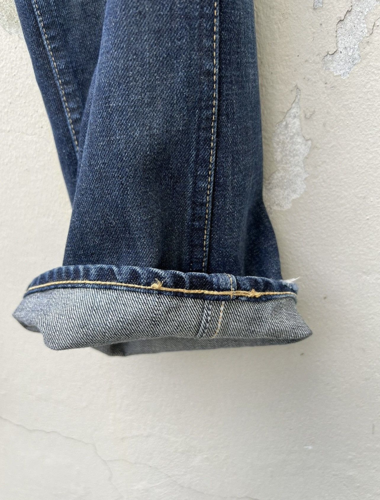 2005 LVC Levi’s 607 Big E Orange Tab Denim Bootcut Jeans