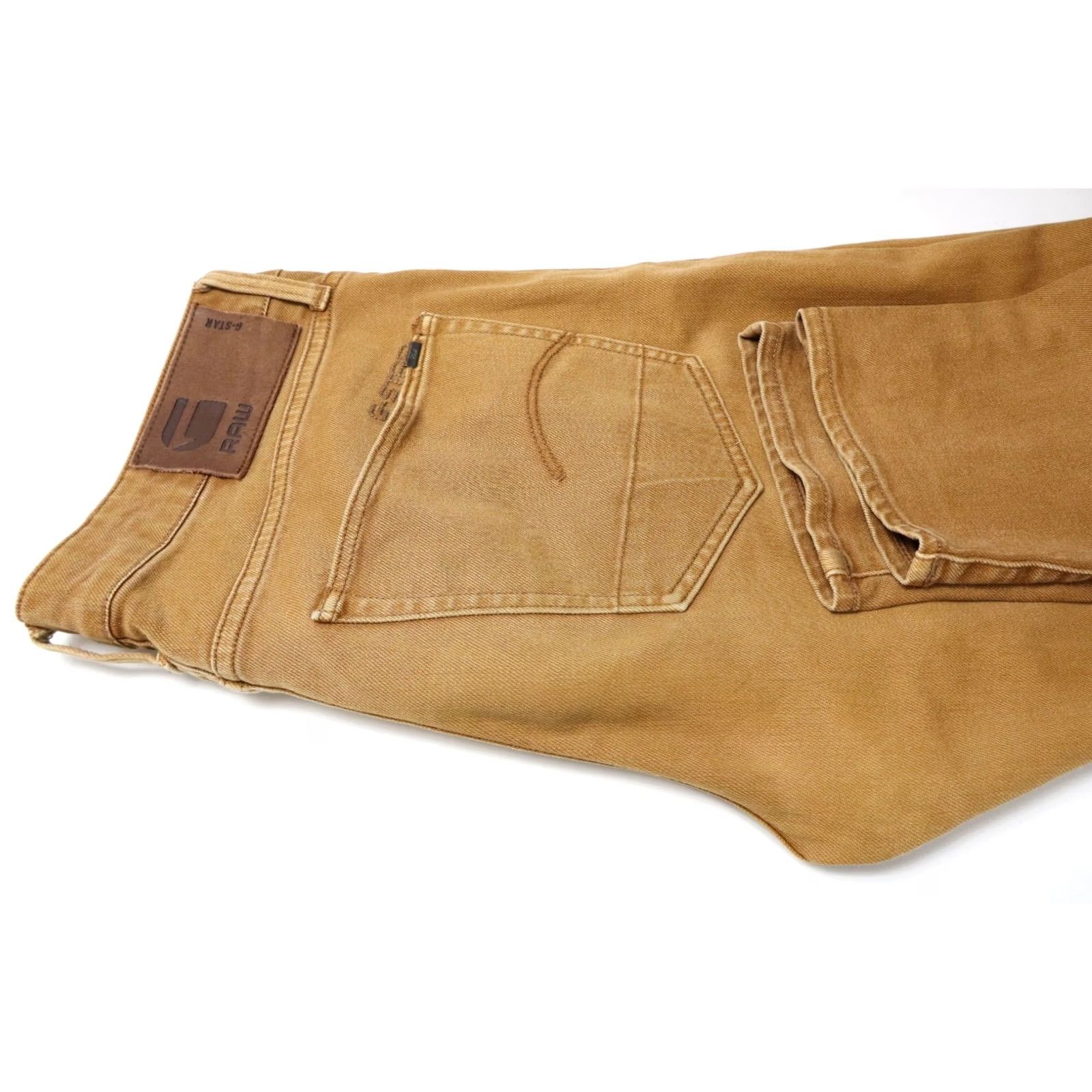 G-Star G-STAR 3301 Slim Coj Jeans Men's W32/L32 Brown Denim Button Fly Stretched Jeans Mens Slim Coj 3301 Brown Denim Button Fly W32 L32 Size US 32 / EU 48 - 5 Thumbnail