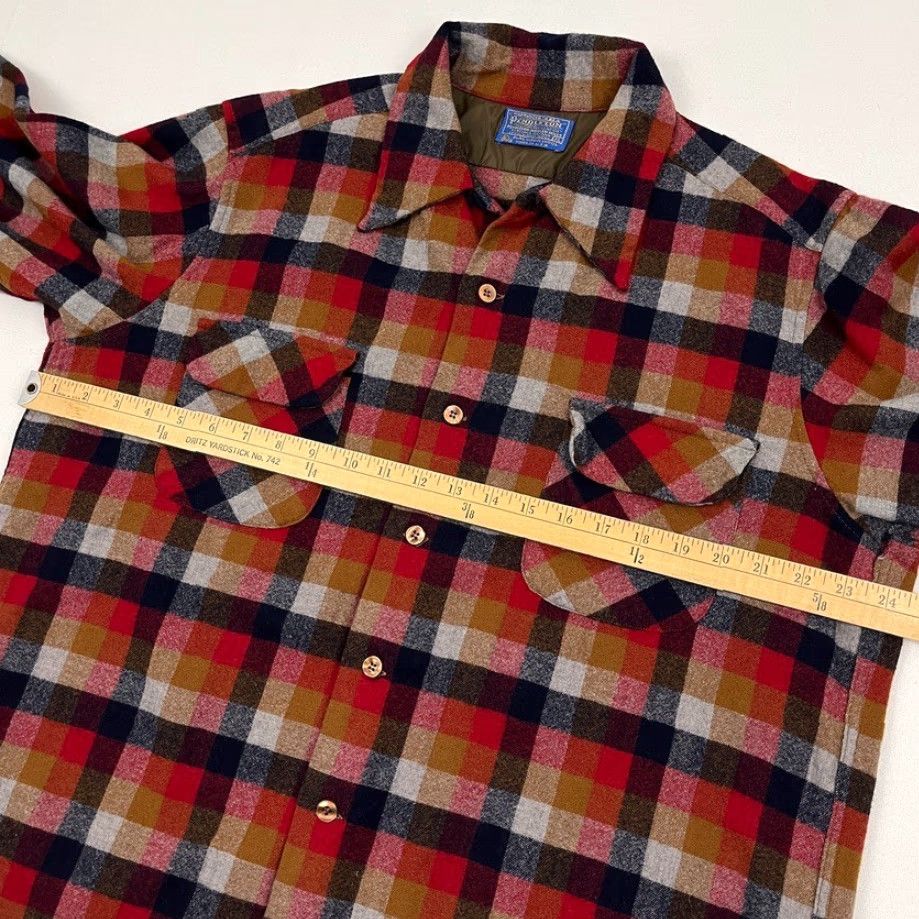 Pendleton VINTAGE Pendleton Shirt Mens XL Plaid 100% Virgin Wool Button Up Flannel Loop Collar USA Mens XL Plaid Wool Button-Up Vintage Pendleton Shirt Size US M / EU 48-50 / 2 - 5 Thumbnail
