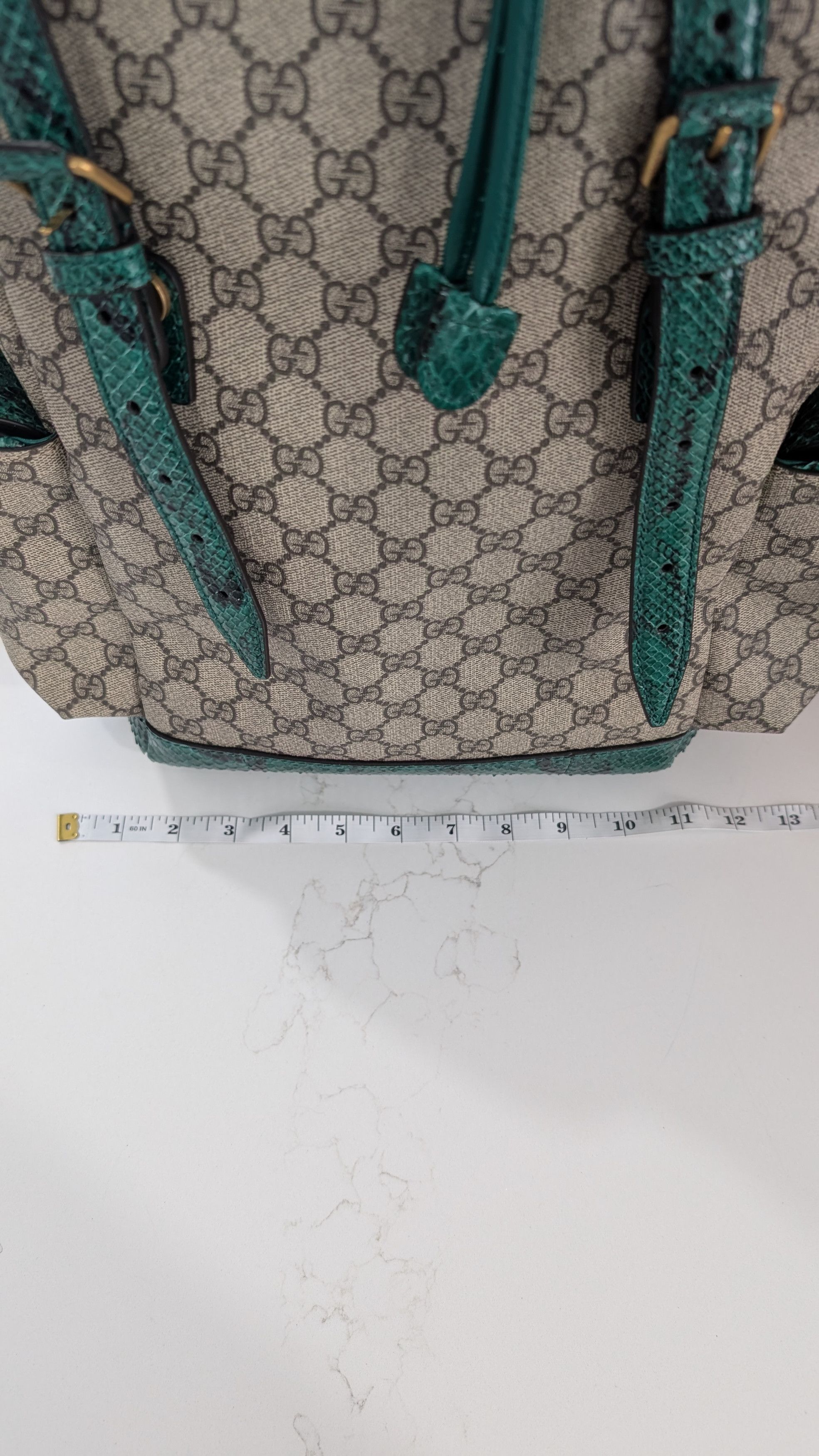 Gucci Gucci Emerald Python Backpack North America EXCLUSIVE Size ONE SIZE - 24 Thumbnail