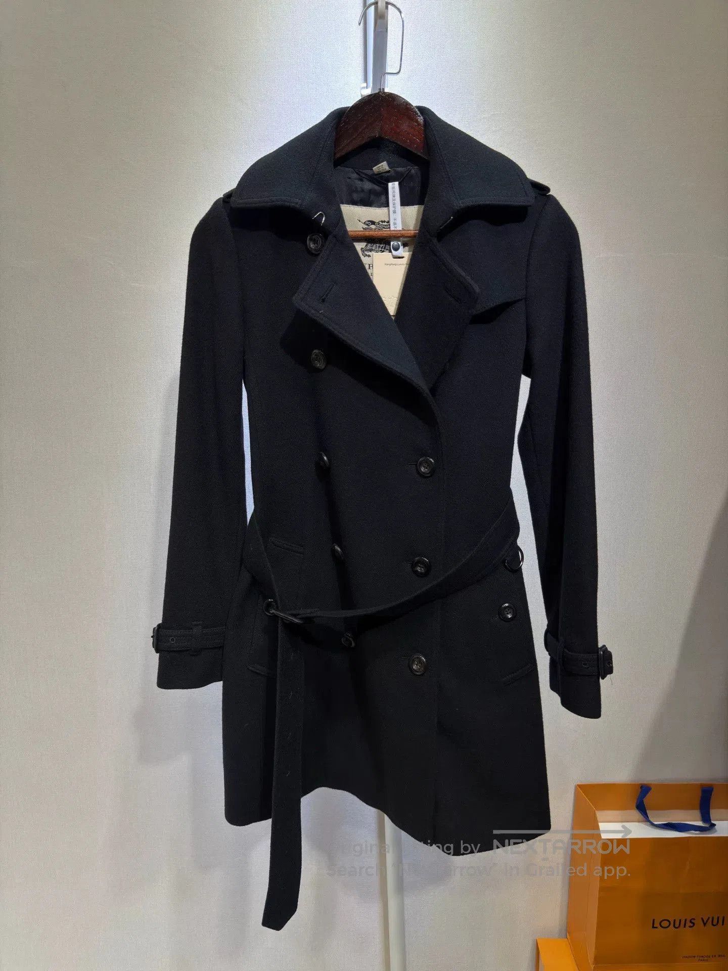 Burberry Burberry Black Wool Coat Size UK4. Size XL / US 12-14 / IT 48-50 - 1 Thumbnail