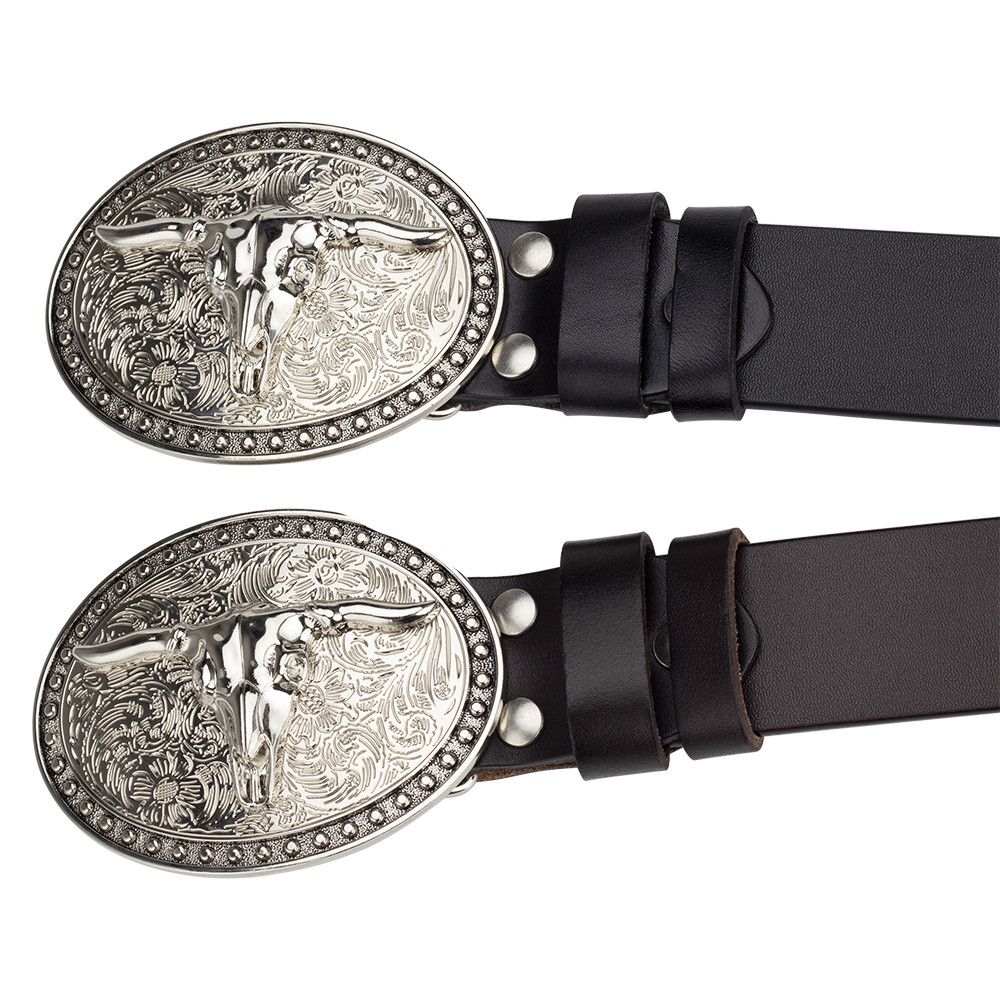 Designer Modern Vintage Belt Riveted Belts Menswear Accessories Size ONE SIZE - 3 Thumbnail