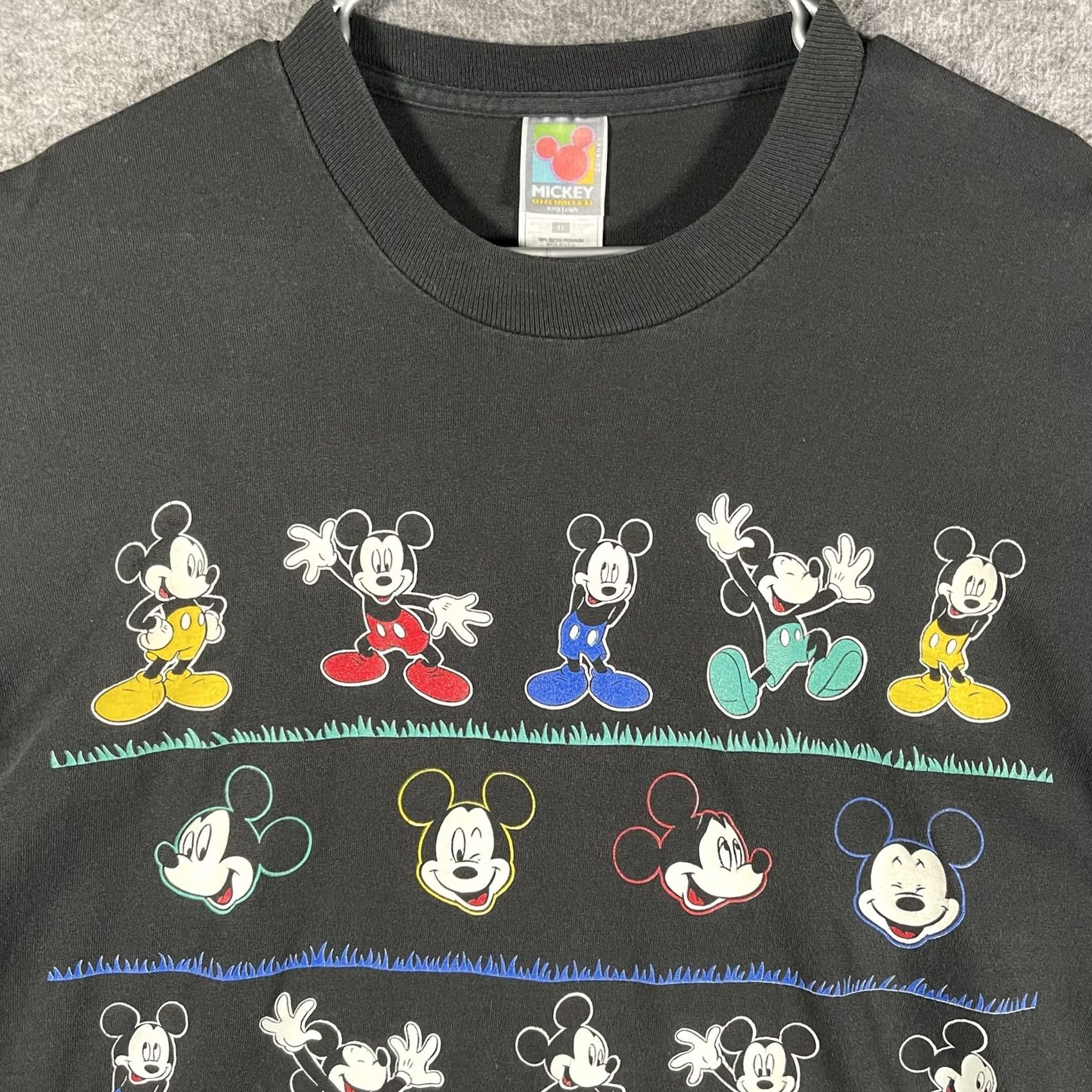 Mickey Unlimited VINTAGE Mickey Unlimited Shirt Mens XL Black Graphic Tee 90s Y2K Mickey Mouse Short Sleeve Crew Neck Cotton T-Shirt Mens Size US XL / EU 56 / 4 - 2 Thumbnail