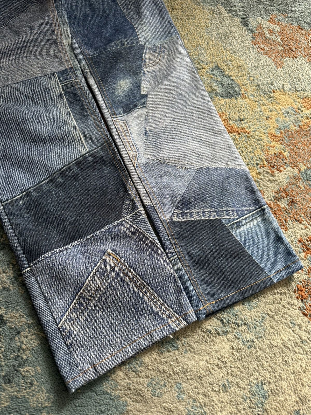 Just Cavalli Just Cavalli Vintage Y2K Patchwork Jeans Size 28" / US 6 / IT 42 - 3 Thumbnail