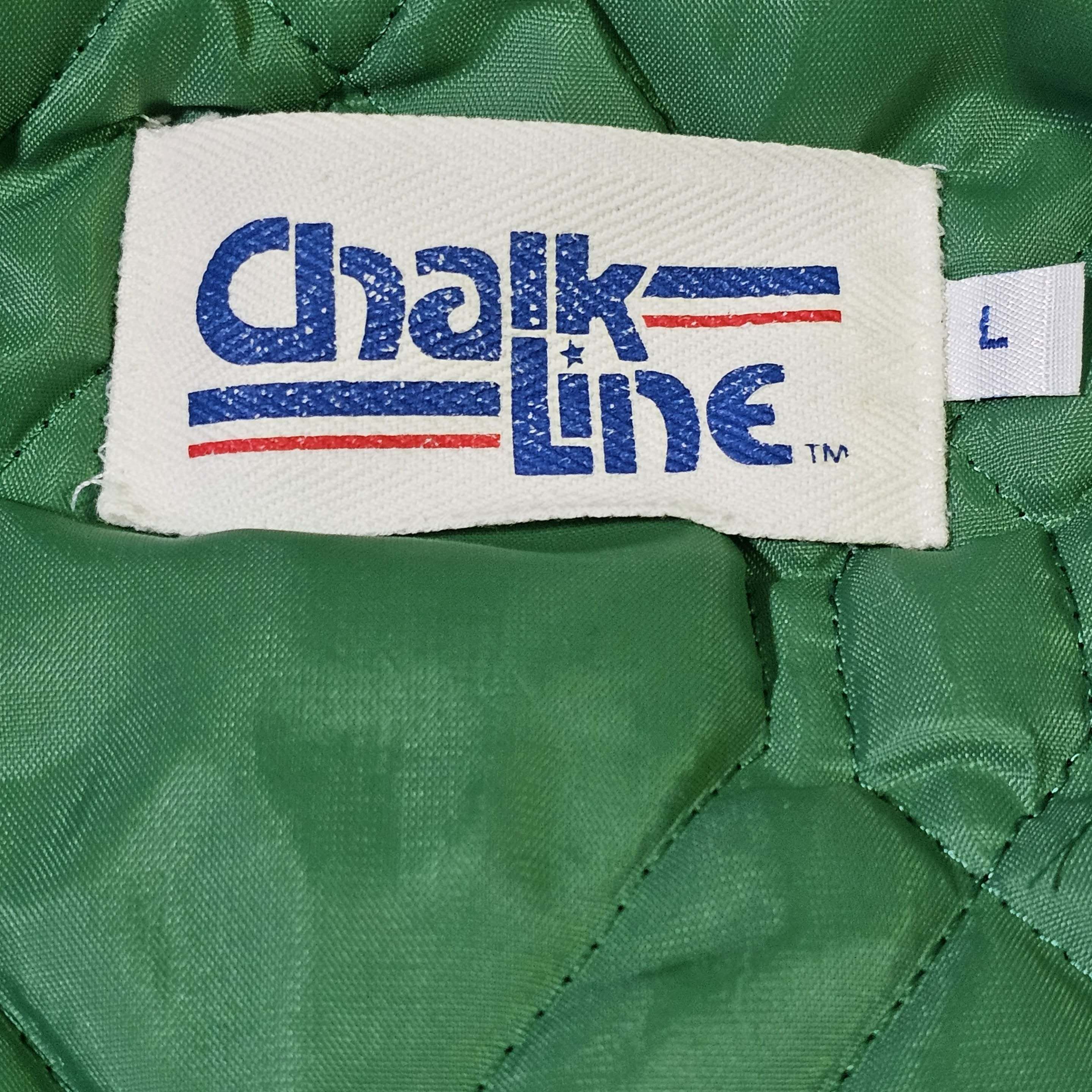Vintage Michigan State Spartans Vintage 80s Chalk Line Satin Bomber Size US L / EU 52-54 / 3 - 5 Thumbnail