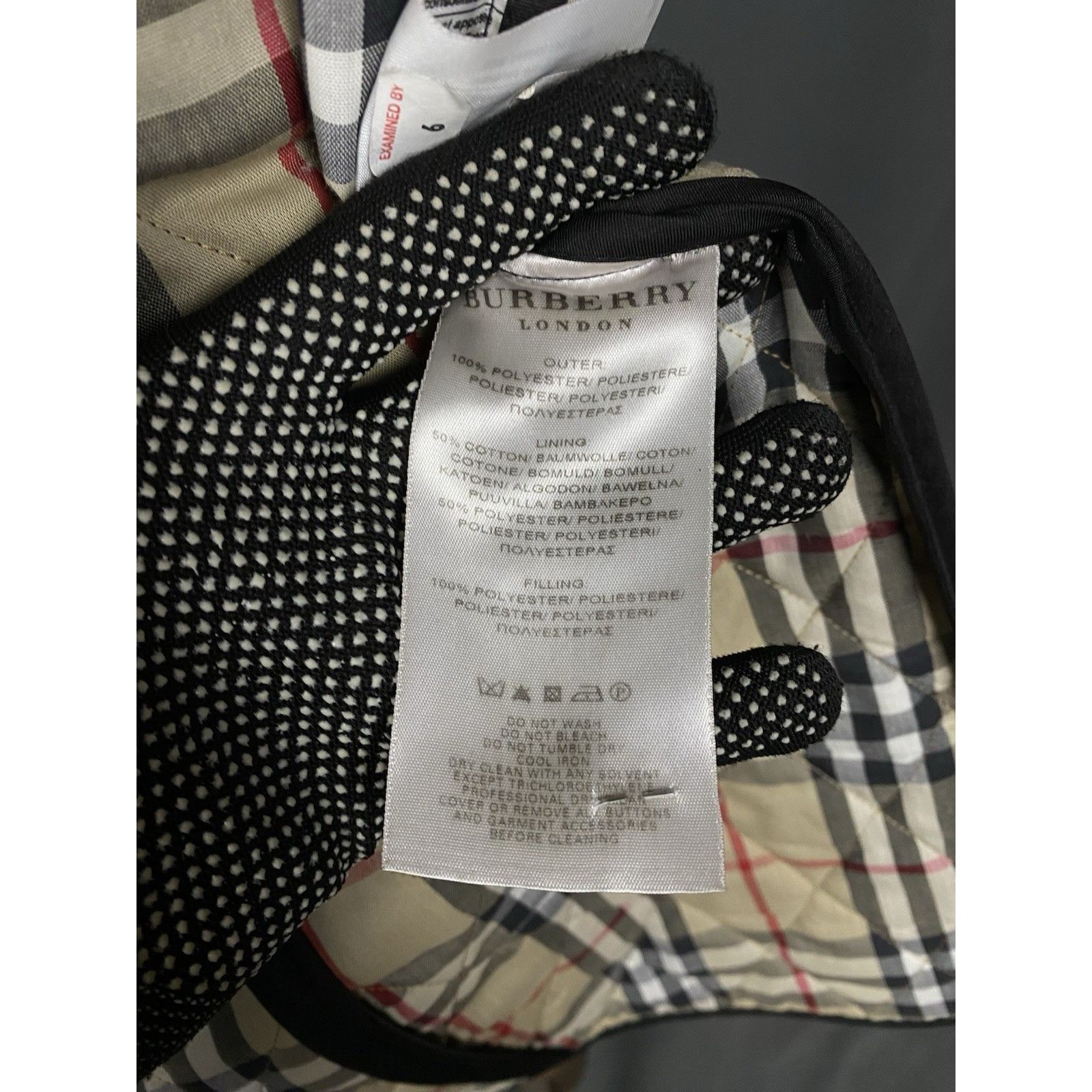 Burberry Burberry Nova Check Lining Women's Black Quilted Jacket Size Size S / US 4 / IT 40 - 14 Thumbnail