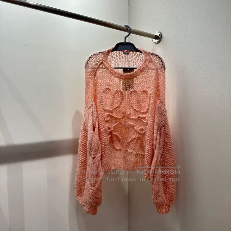 Loewe Loewe Large Logo Mohair Knit Sweater Size S / US 4 / IT 40 - 1 Thumbnail