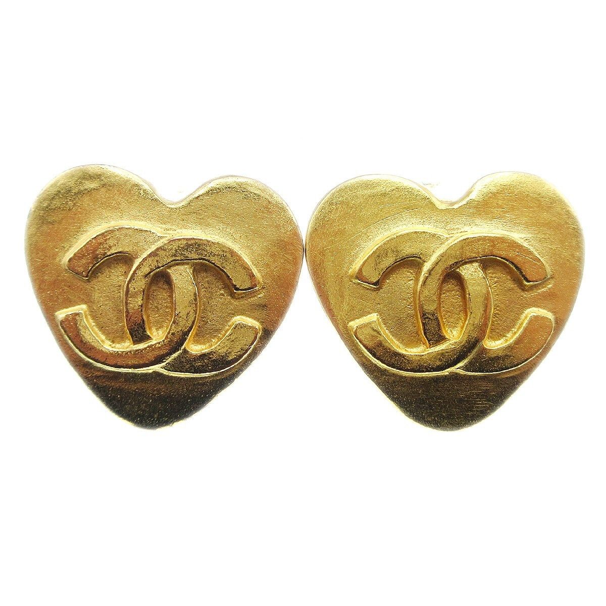 Chanel Chanel Vintage CC Heart Clip-On Metal Size ONE SIZE - 1 Thumbnail