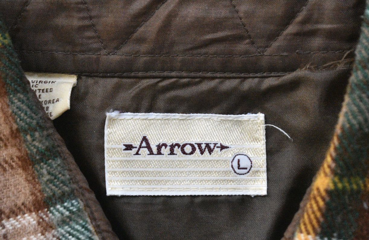Arrow × Vintage Vintage 80s Arrow Flannel Button-down Shirt (L) Size US L / EU 52-54 / 3 - 4 Thumbnail