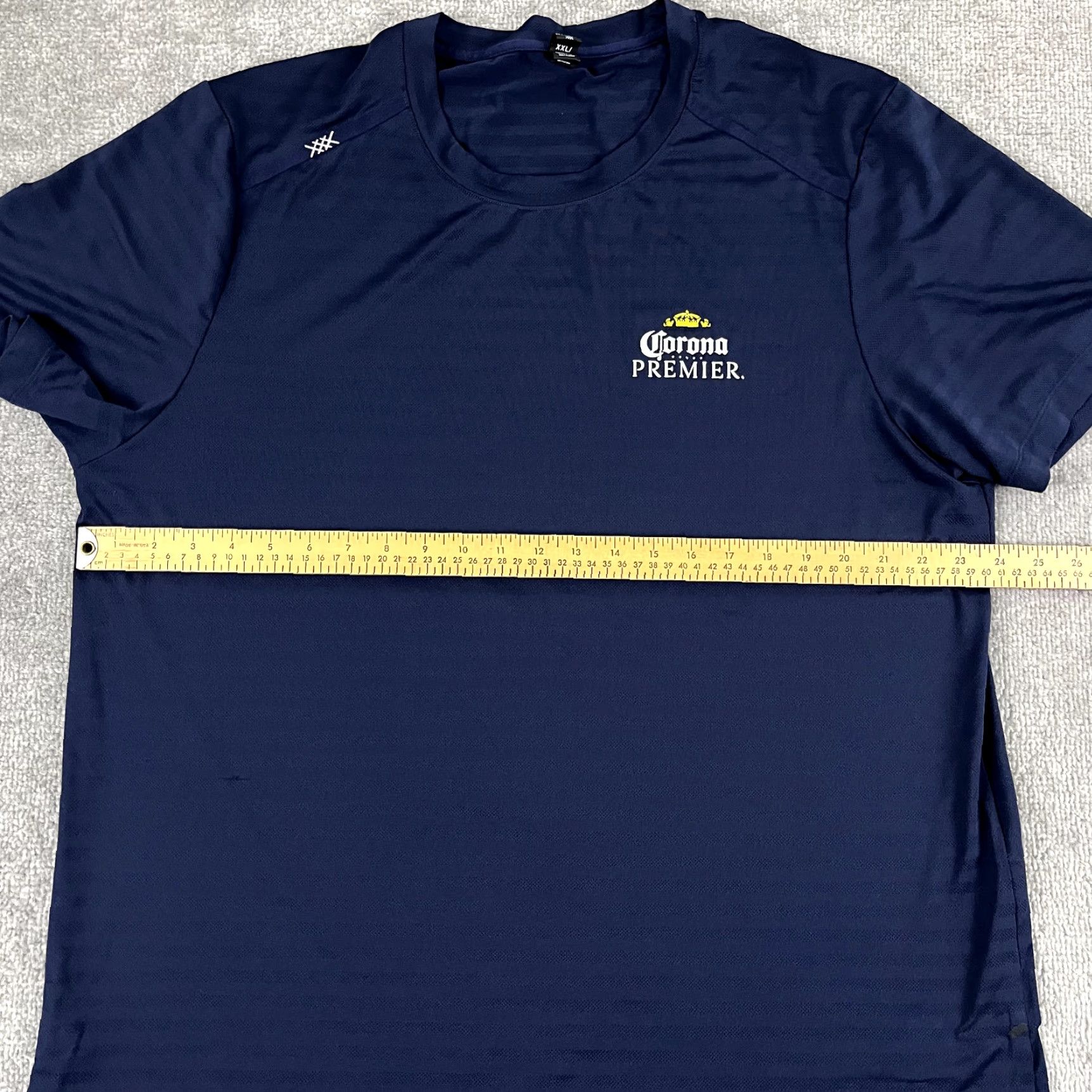 Rhone RHONE Mens T-Shirt Shirt 2XL Navy Blue Short Sleeve Corona Beer Workout Train Athletic Size US XXL / EU 58 / 5 - 6 Thumbnail