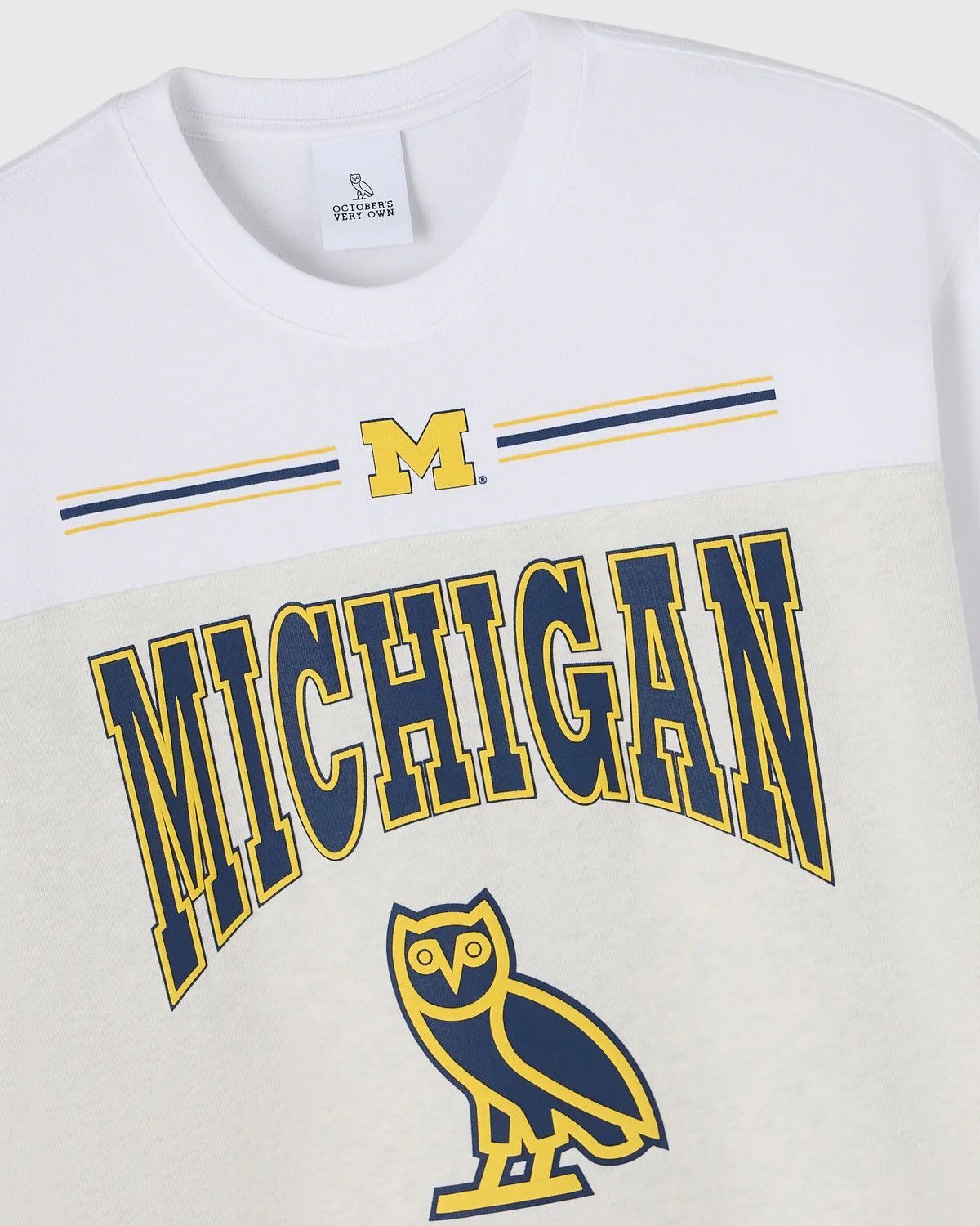 NCAA OVO NCAA Michigan Wolverines Paneled T-Shirt Size US L / EU 52-54 / 3 - 3 Thumbnail