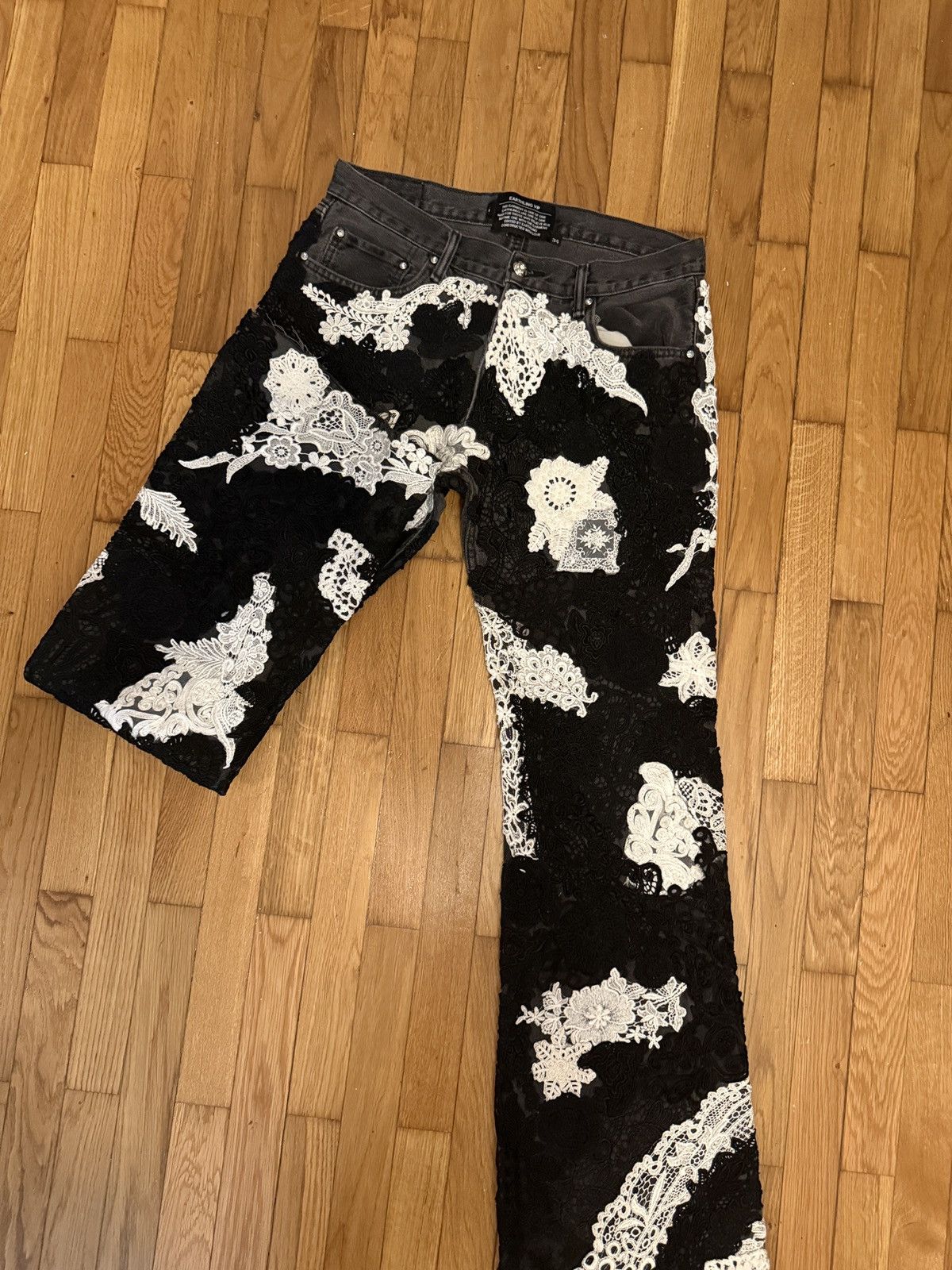 Earthling Earthling VIP black and white jeans Size US 34 / EU 50 - 2 Thumbnail