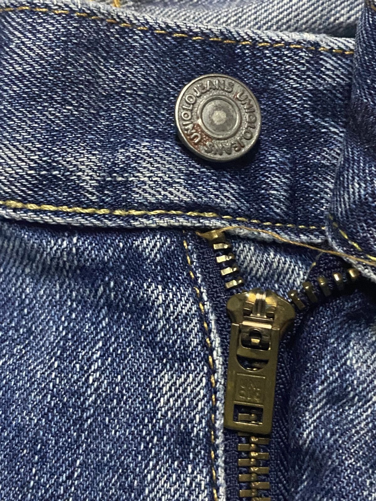 Japanese Brand Vintage Uniqlo S-002 Faded Wash Distressed Loose Jeans Size US 30 / EU 46 - 8 Thumbnail