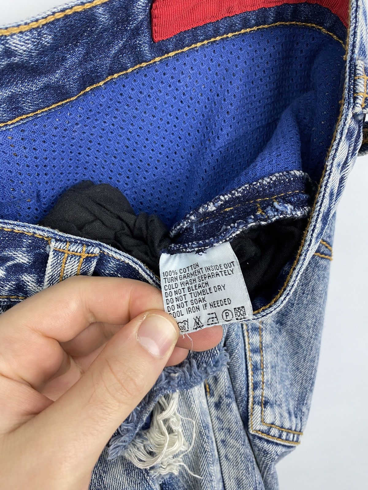 Hysteric Glamour 🇺🇸 Rare Tough Jeansmith Japan Distressed Jeans Y2K Hype Size US 34 / EU 50 - 10 Thumbnail