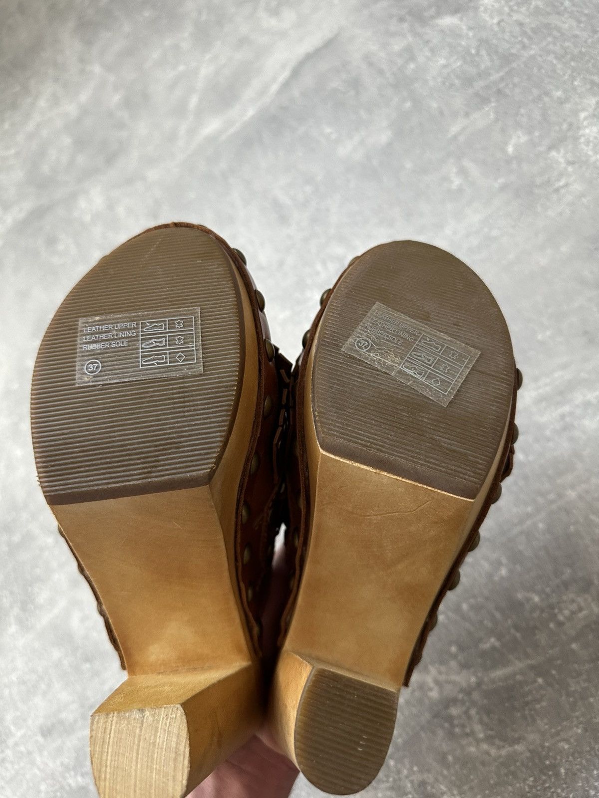 ASH × Hysteric Glamour × Japanese Brand Leather mules & clogs Ash Brown Y2K style Size US 7 / IT 37 - 9 Thumbnail