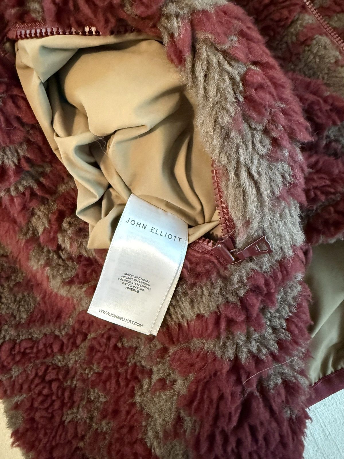 John Elliott Roan Jacquard Full Zip Fleece Jacket Size US S / EU 44-46 / 1 - 4 Thumbnail