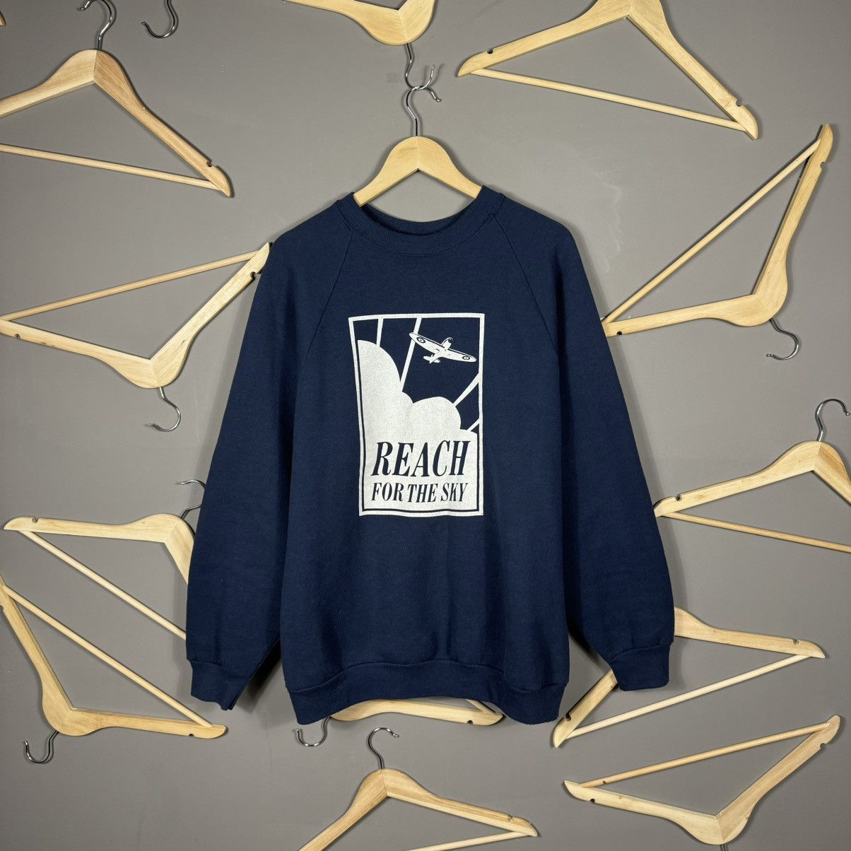 Vintage Vintage 90s Reach For The Sky Movie Crew Neck Size US XL / EU 56 / 4 - 1 Thumbnail