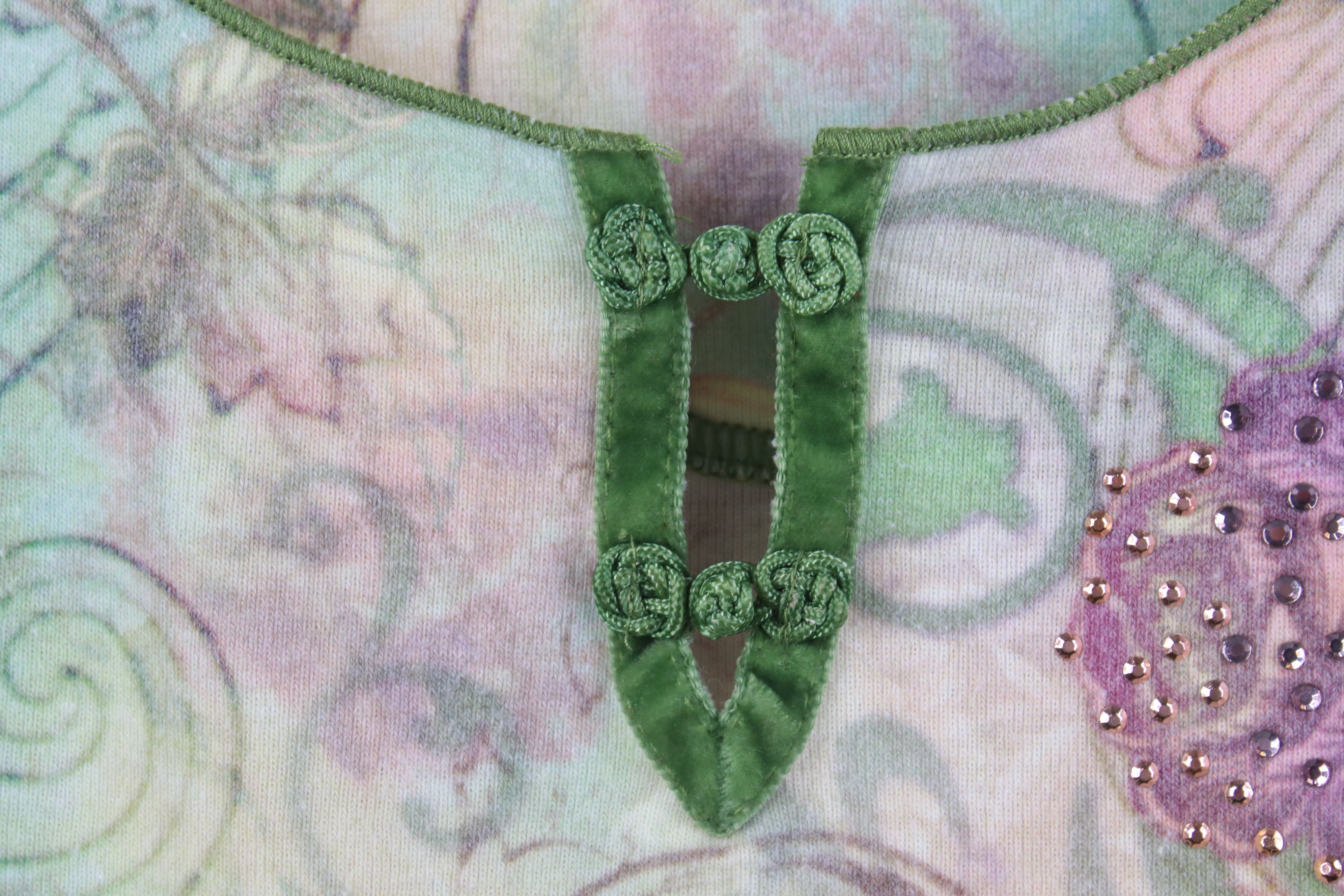Vintage Vintage 90s Y2K Babydoll Fairy Flower Ribbed T-Shirt USA Size S / US 4 / IT 40 - 5 Thumbnail