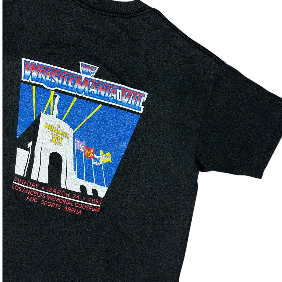 WWE 1991 RARE WRESTLEMANIA 7 HULK HOGAN Size US M / EU 48-50 / 2 - 3 Thumbnail