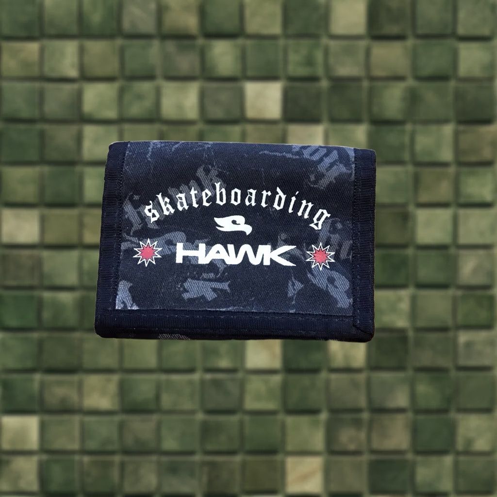 J Brand VINTAGE Tony Hawk Wallet Trifold Camo Black/grey 2000s Skateboarding Mens Size ONE SIZE - 1 Thumbnail