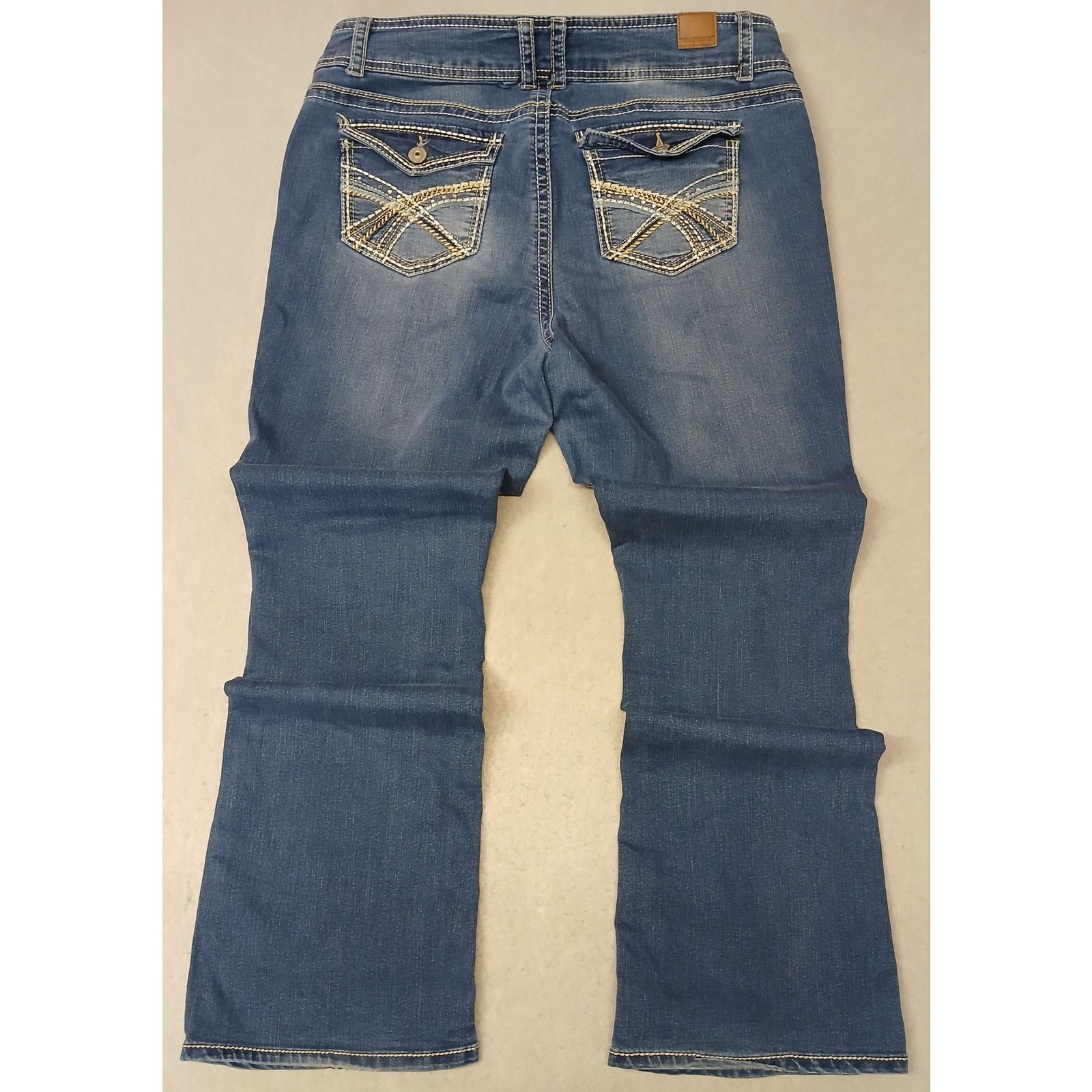 Other Wallflower (15R) Women's Curvy Fit Boot Cut Blue Denim Jeans Size 40" / US 18 - 11 Thumbnail