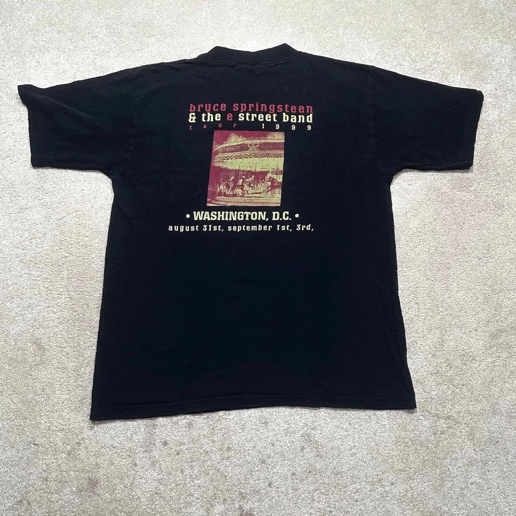 Vintage VINTAGE Bruce Springsteen T Shirt Men Large Black 90s Single Stitch Size US L / EU 52-54 / 3 - 2 Thumbnail