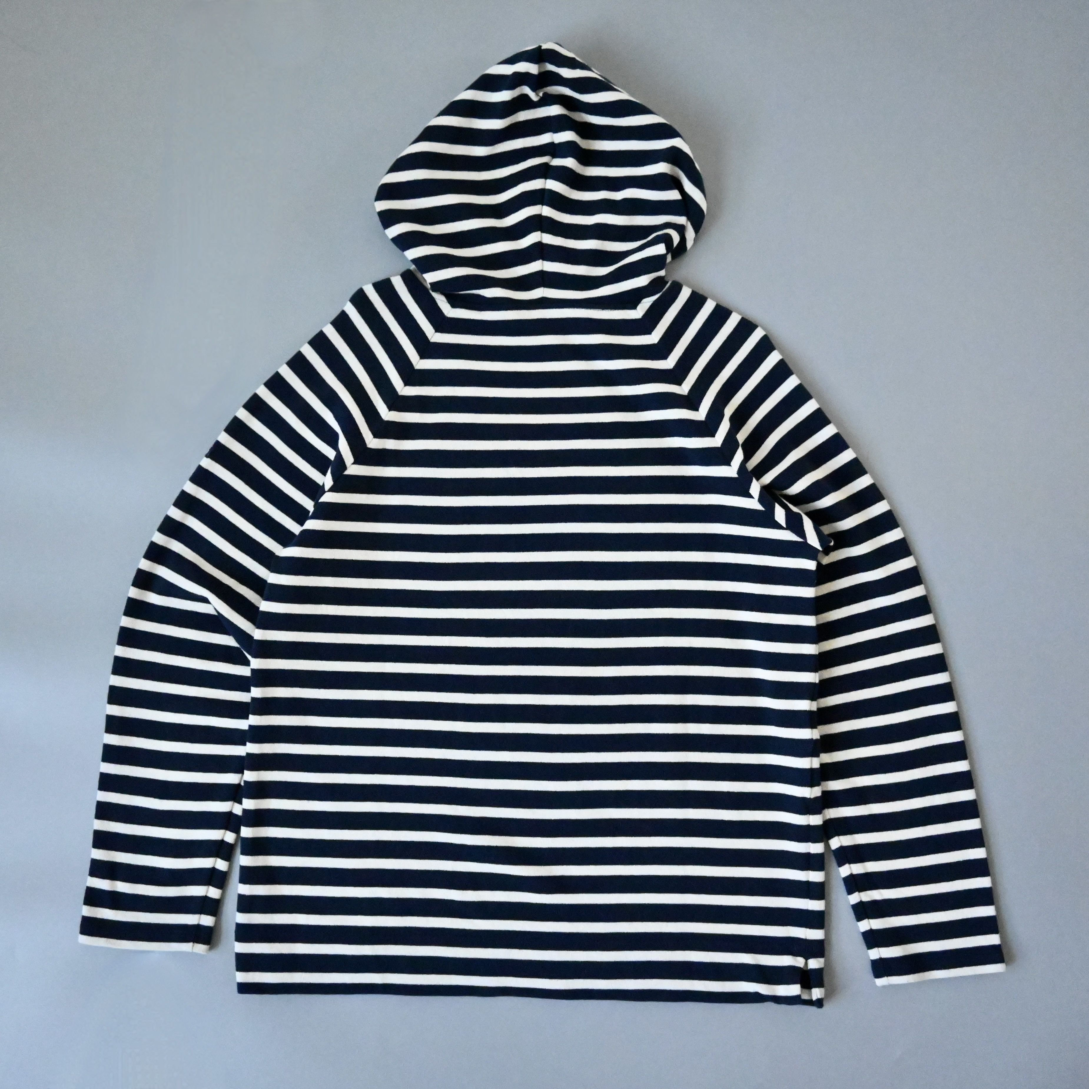 Saint James SAINT JAMES navy x white striped hooded breton shirt Size US M / EU 48-50 / 2 - 3 Thumbnail