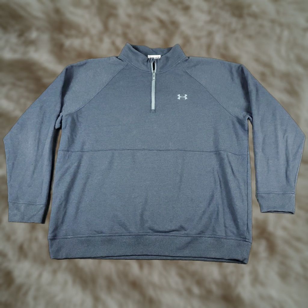 Under Armour Under Armour Sweater Mens 2XL Blue Pullover 1/4 Zip Up Sweatshirt Size US XXL / EU 58 / 5 - 1 Thumbnail