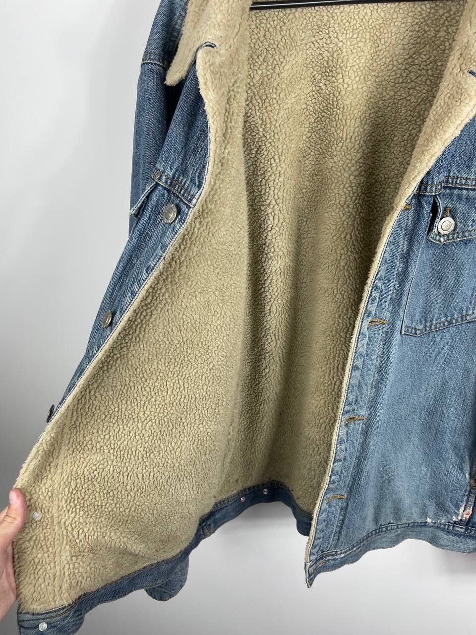 Oakley × Vintage Vintage Oakley Software Denim Sherpa Jacket Y2K Size US L / EU 52-54 / 3 - 9 Thumbnail