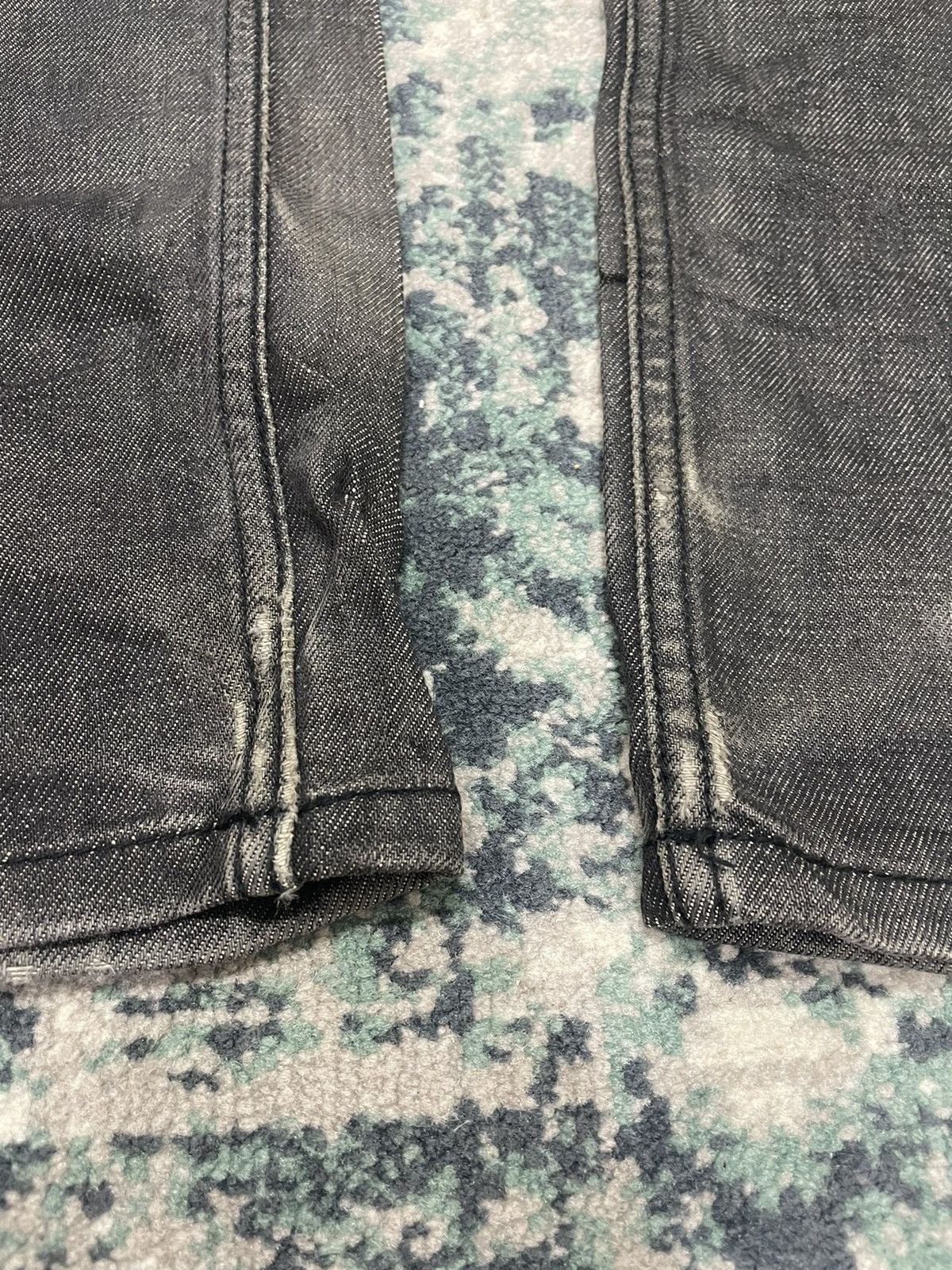 Jil Sander Jil Sander By Raf Simon Waxed Style Distressed Denim Size US 32 / EU 48 - 7 Thumbnail