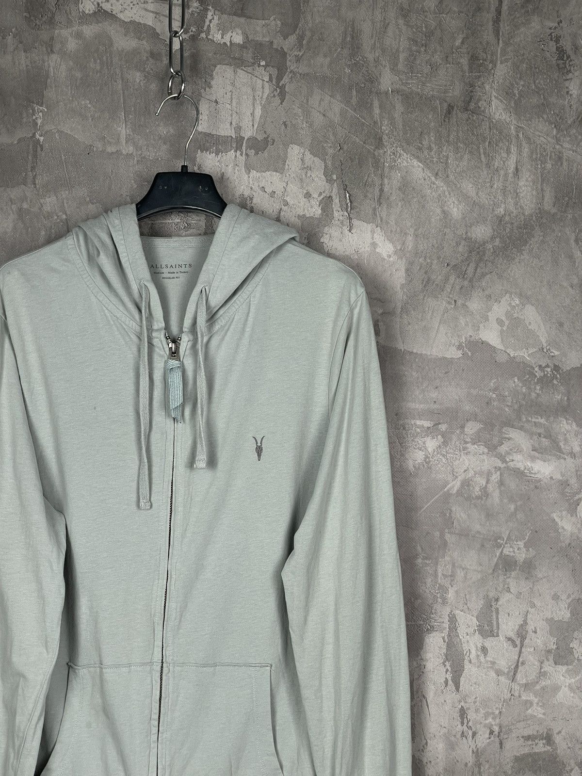 Allsaints × Japanese Brand Allsaints Black Japanese Style Y2K Zip Up Hoodie Blank Size M / US 6-8 / IT 42-44 - 4 Thumbnail