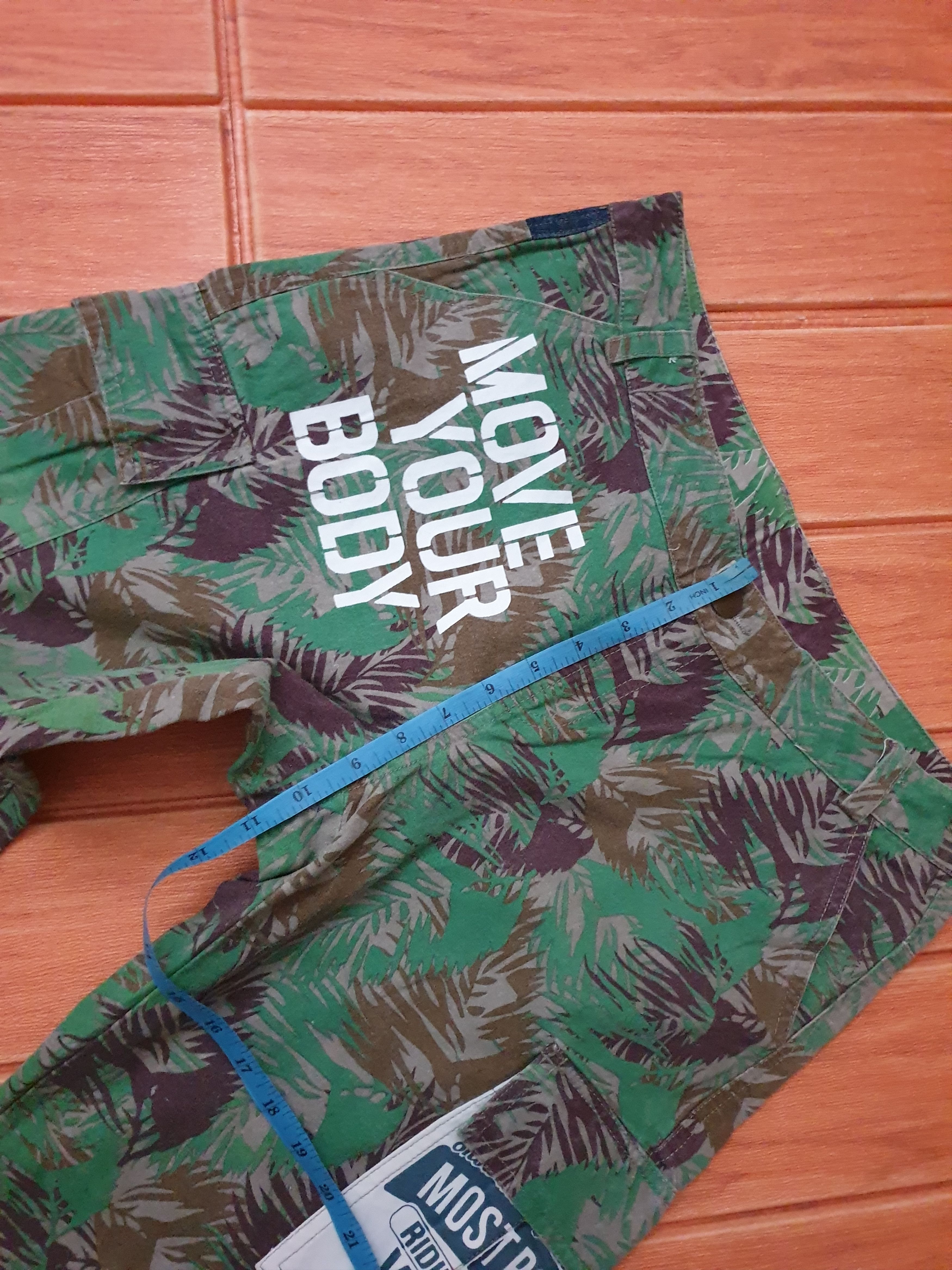 Japanese Brand Blue Moon leaf camouflage Pant Size US 31 - 8 Thumbnail