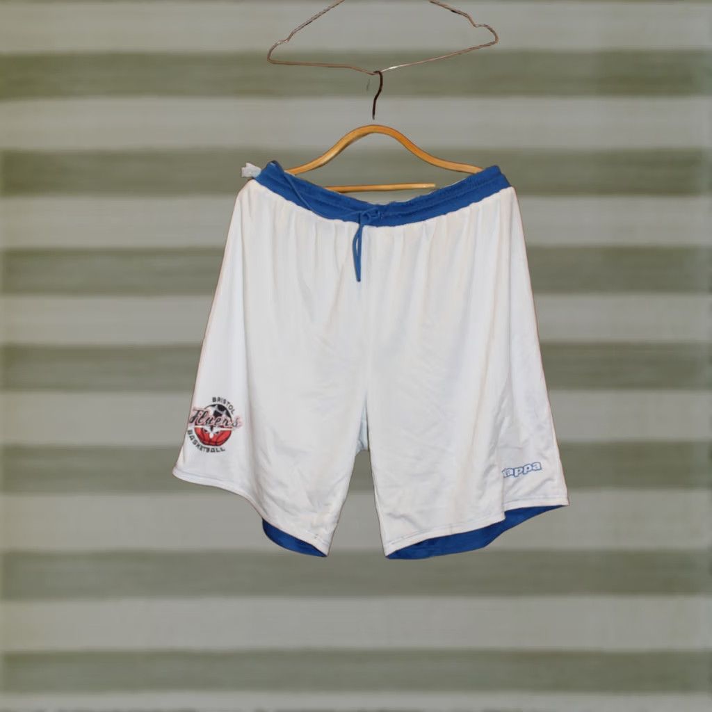 Kappa Kappa Bristol Flyers Shorts white/blue reverse type 4XL Men Basketball Short Size US 39 - 1 Thumbnail